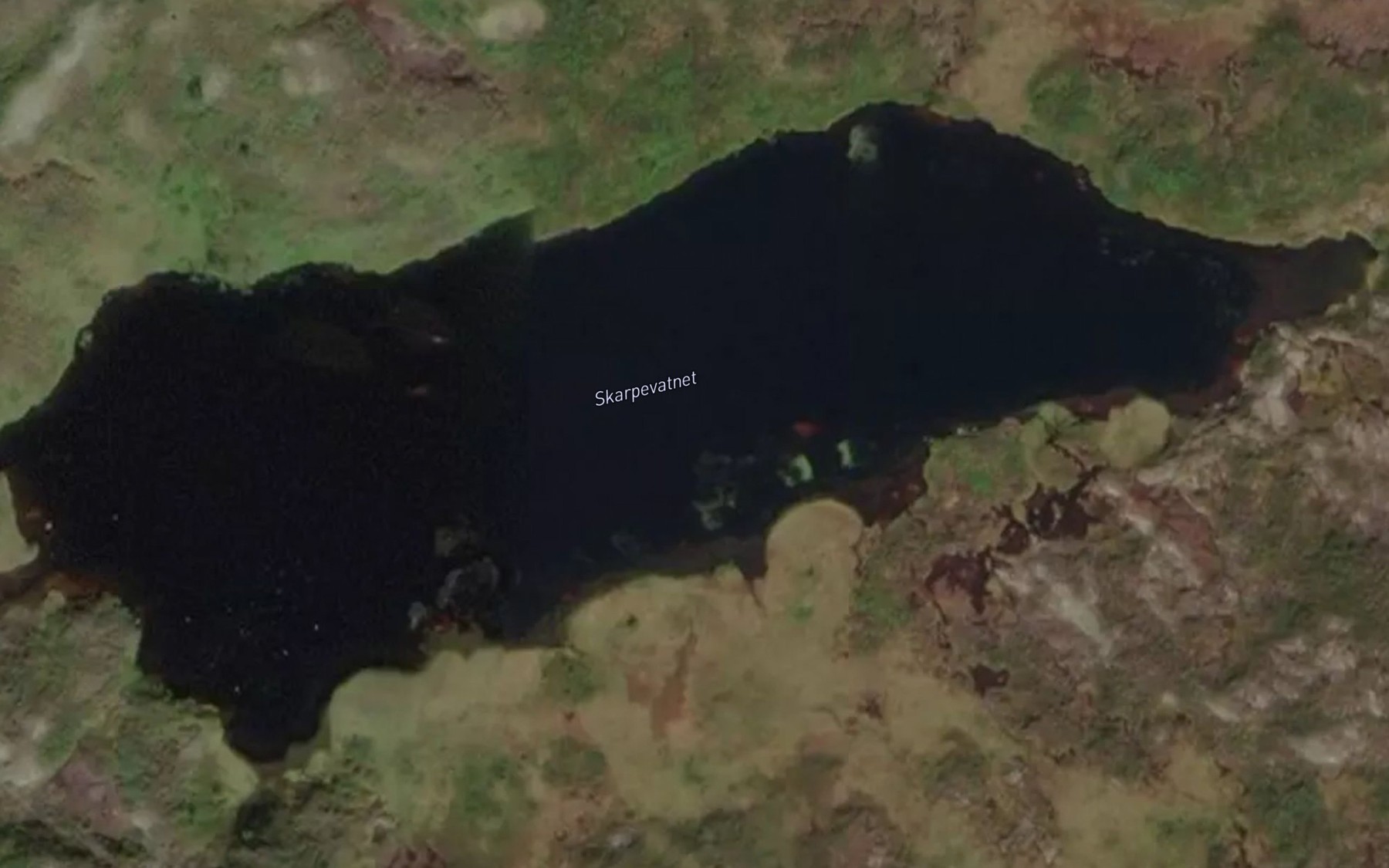 Satellite map of the Skarpevatn