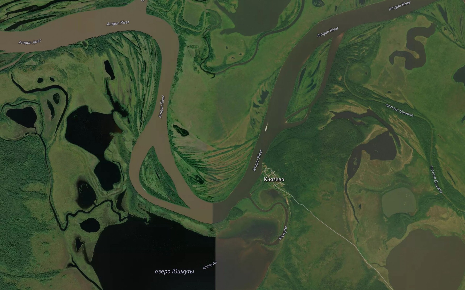 Satellite map of the Bakhireva