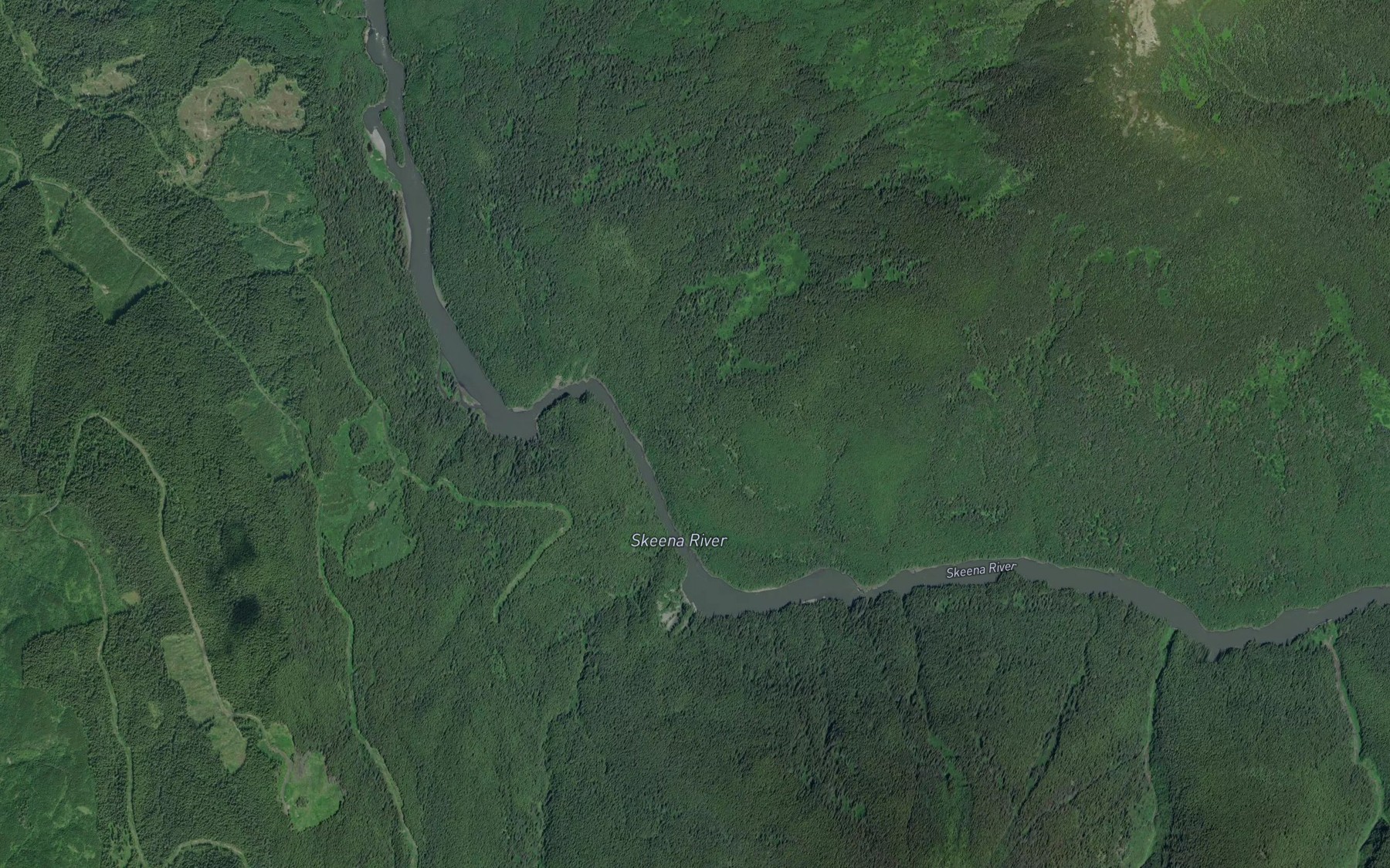 Satellite map of the Larmer Creek