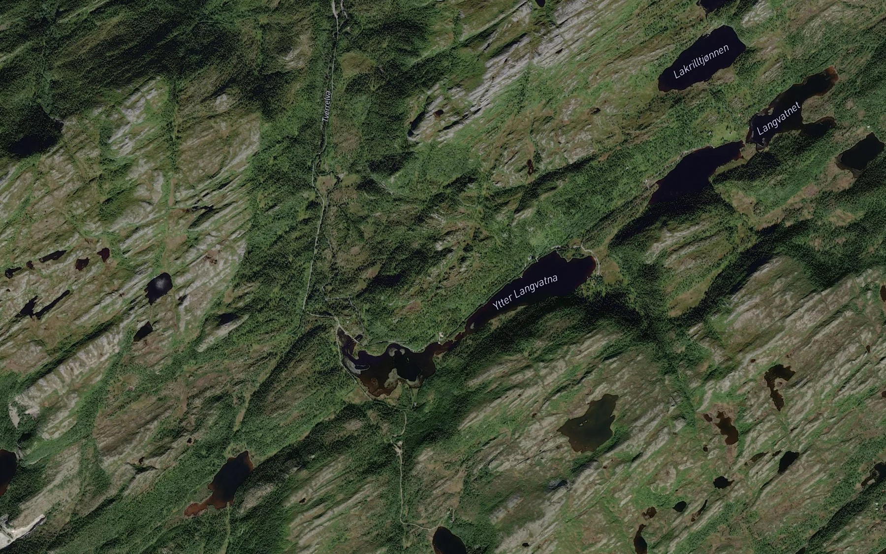 Satellite map of the Krokbekken