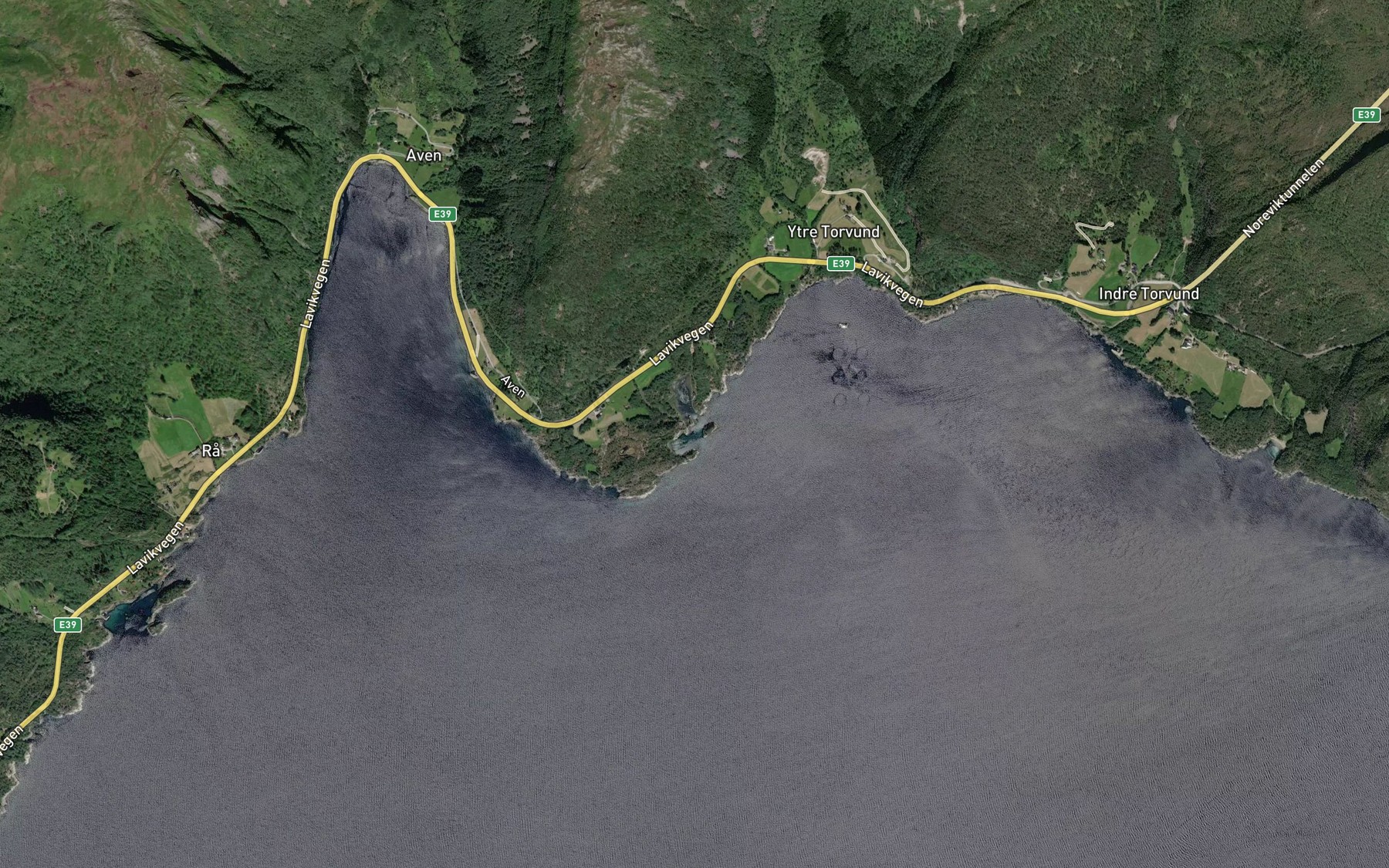 Satellite map of the Breidhamnen