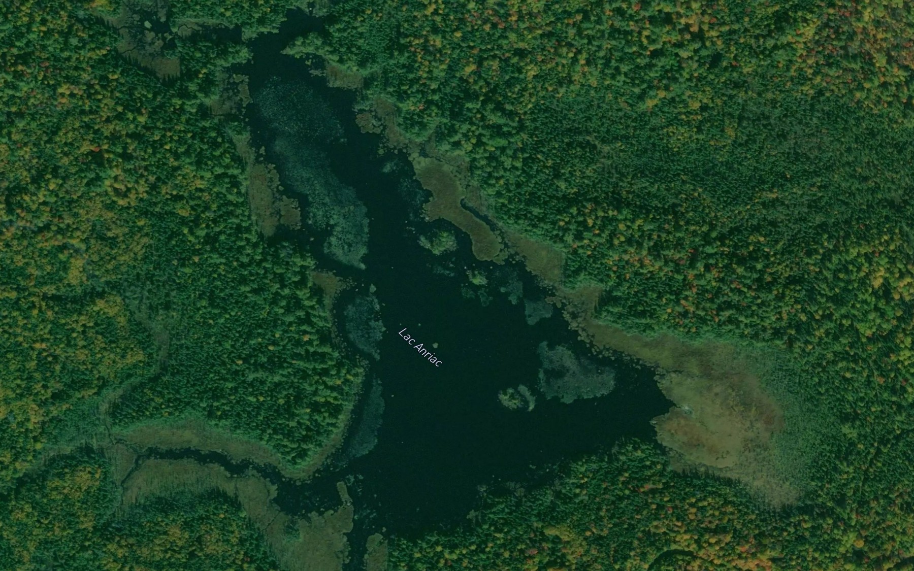 Satellite map of the Lac Anriac