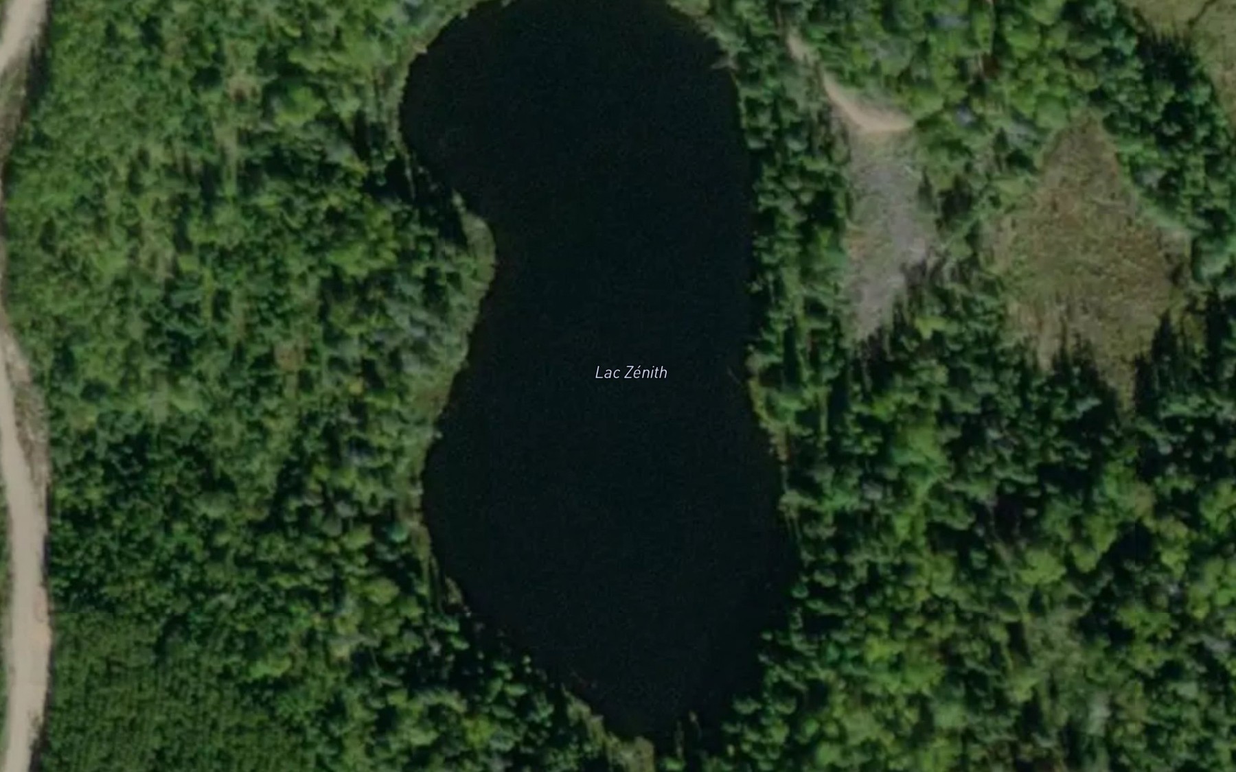 Satellite map of the Lac Zenith