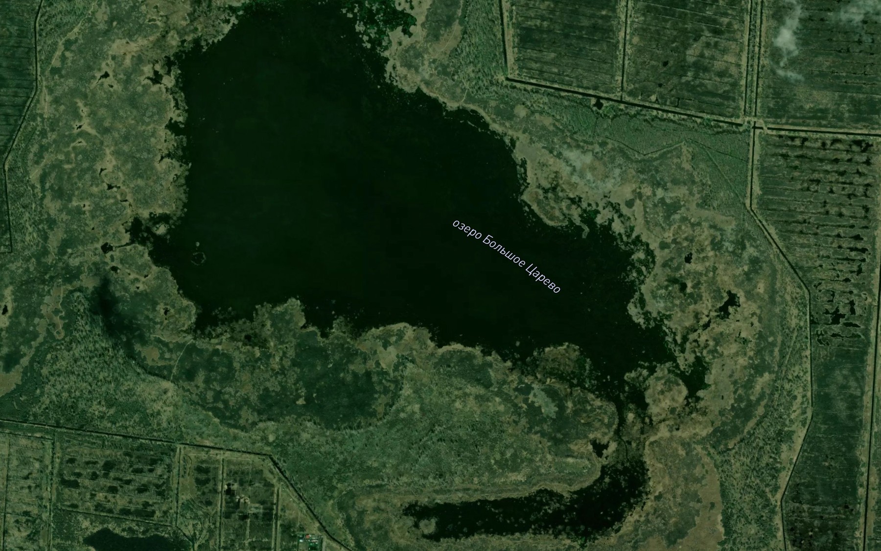 Satellite map of the Ozero Bol'shoye Tsarevo