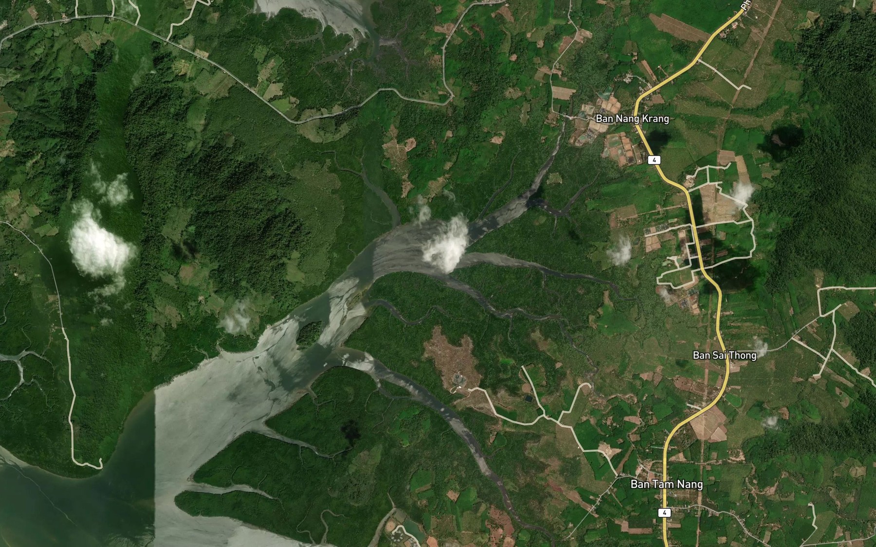 Satellite map of the Khlong Tam Nang