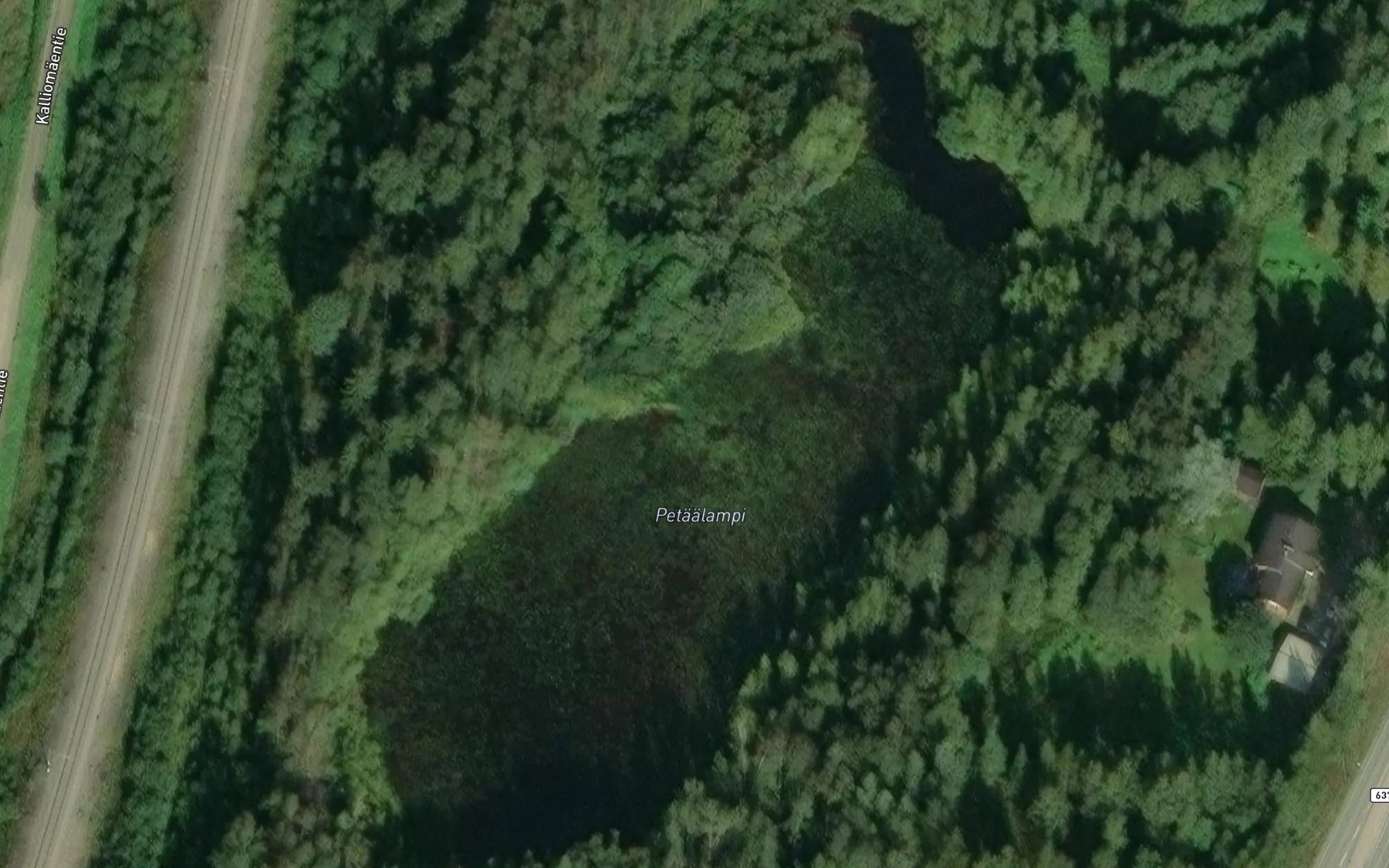 Satellite map of the Petaalampi