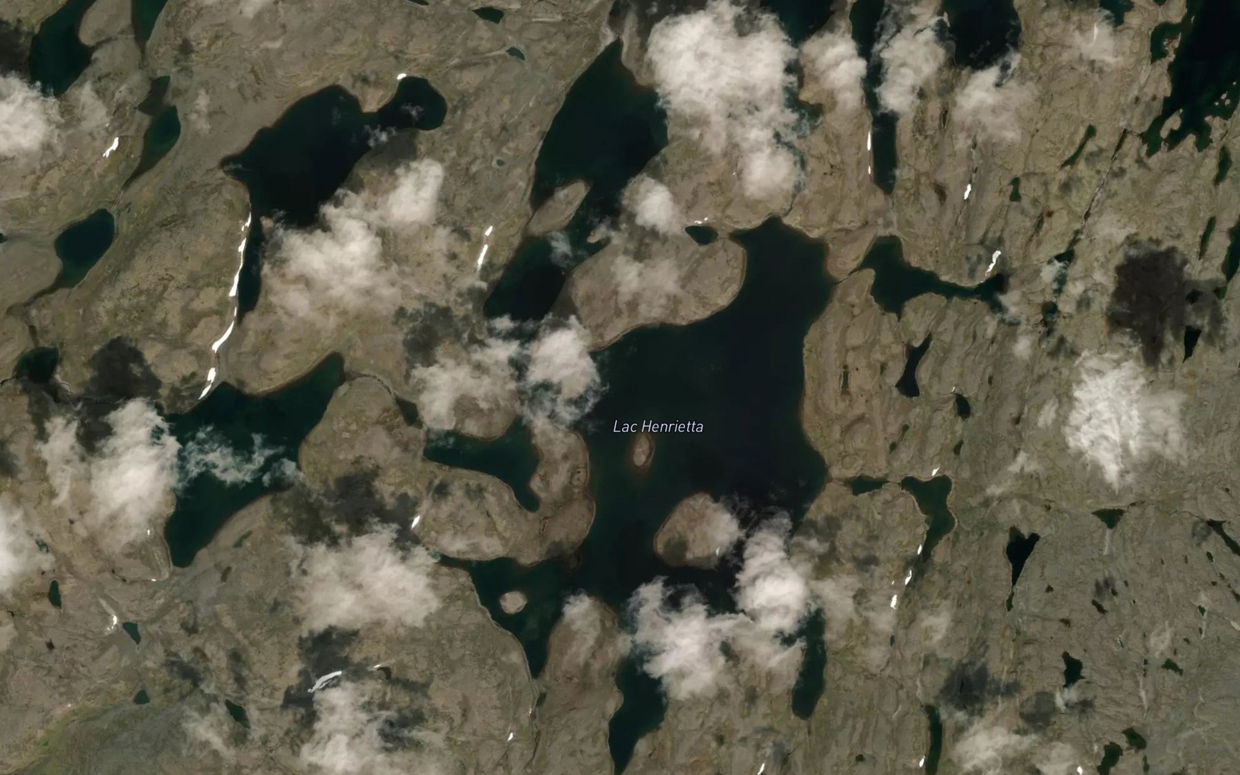 Satellite map of the Lac Henrietta