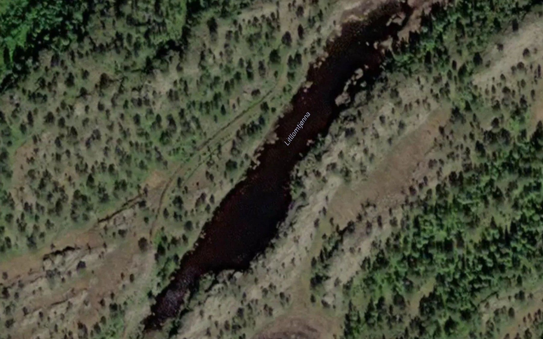 Satellite map of the Litllomtjonna