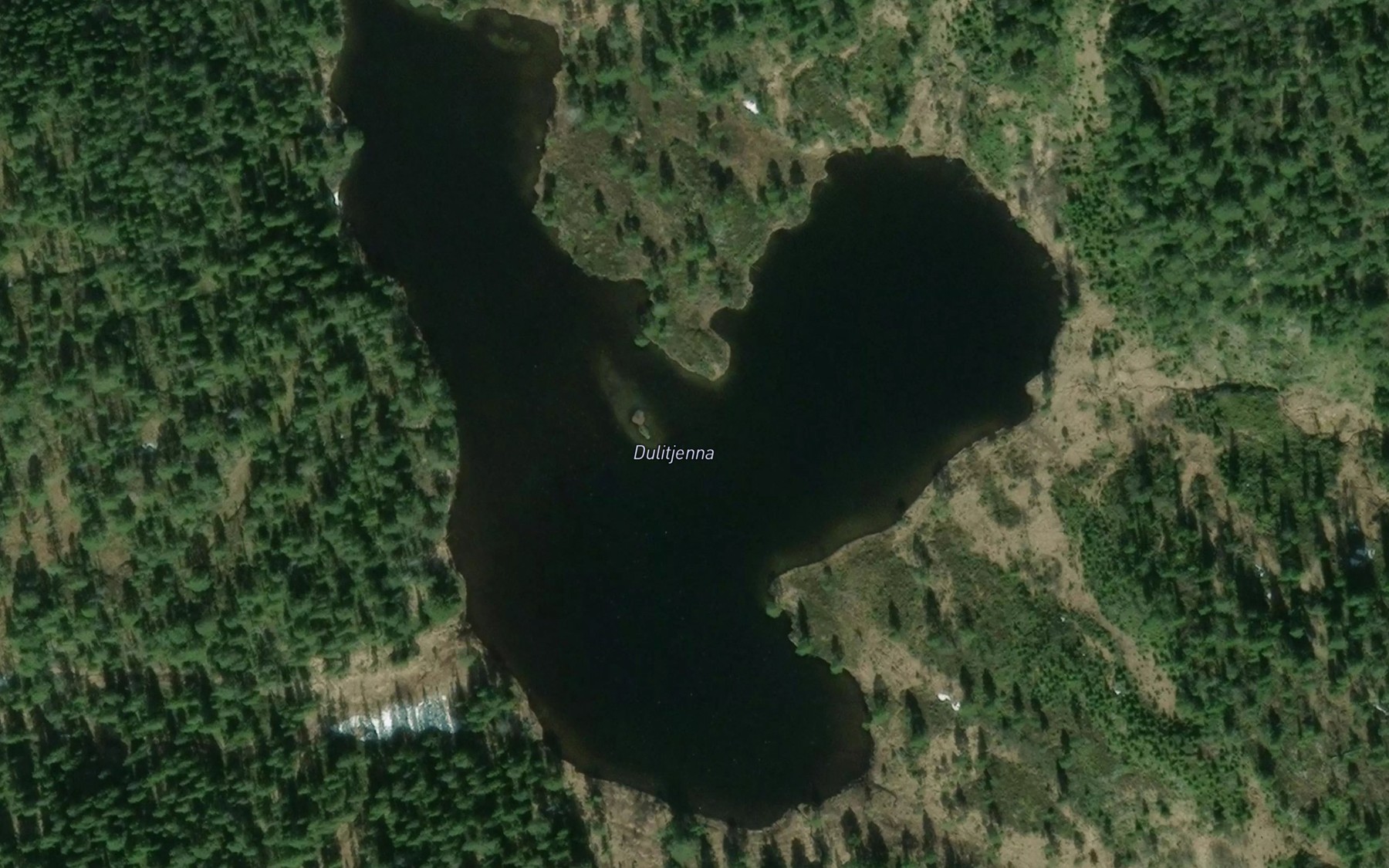 Satellite map of the Dulitjenna