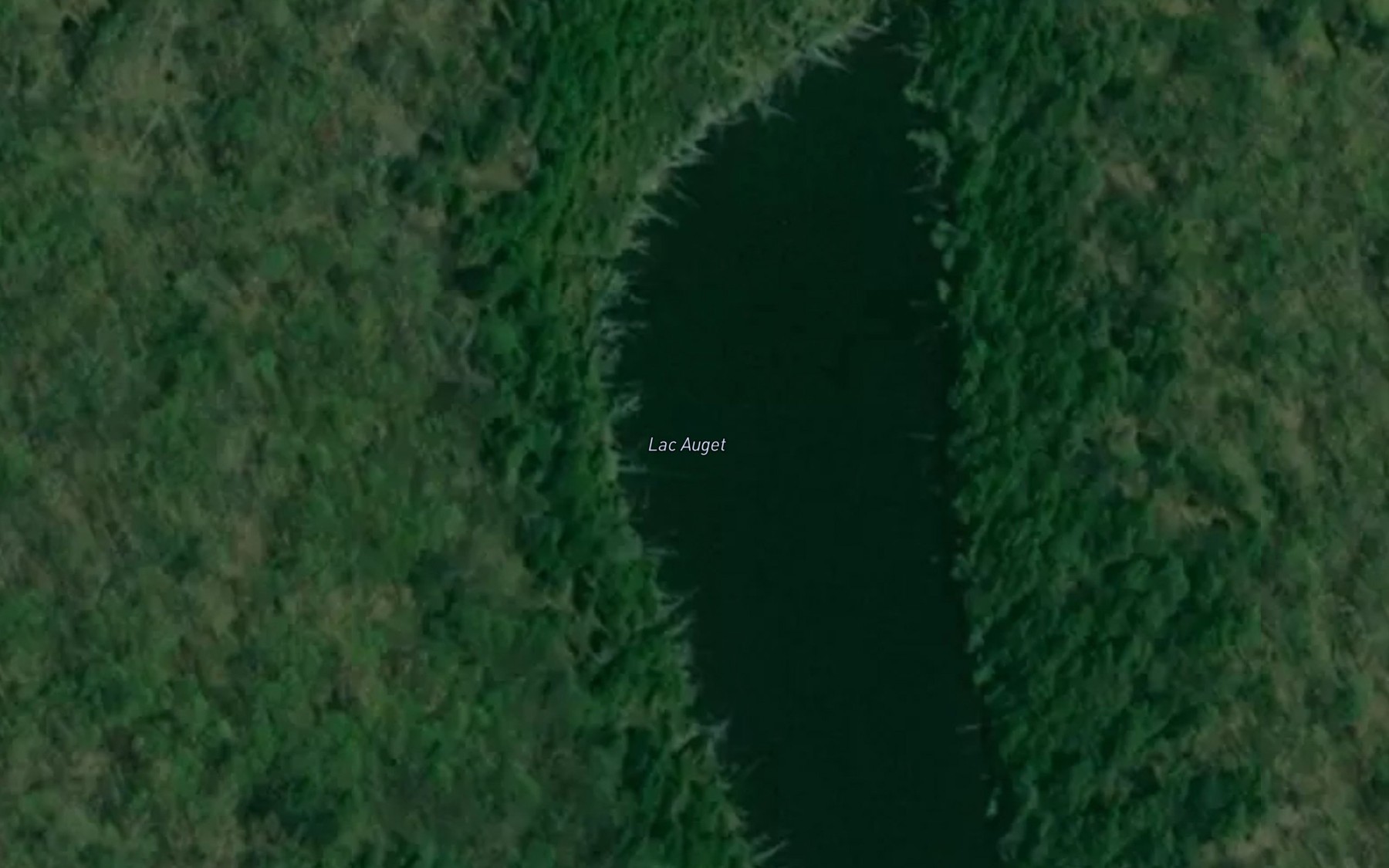 Satellite map of the Lac Auget