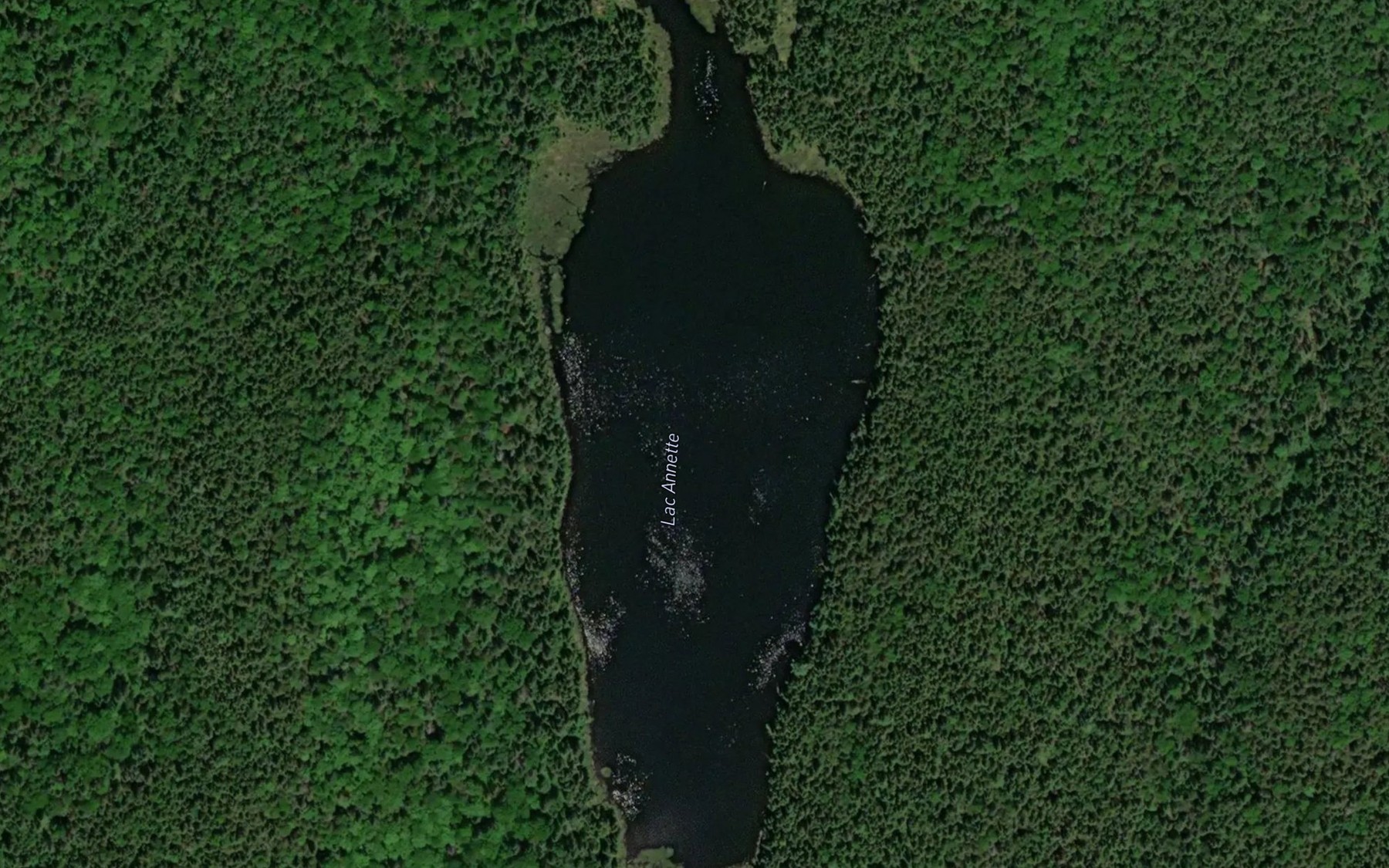 Satellite map of the Lac Annette