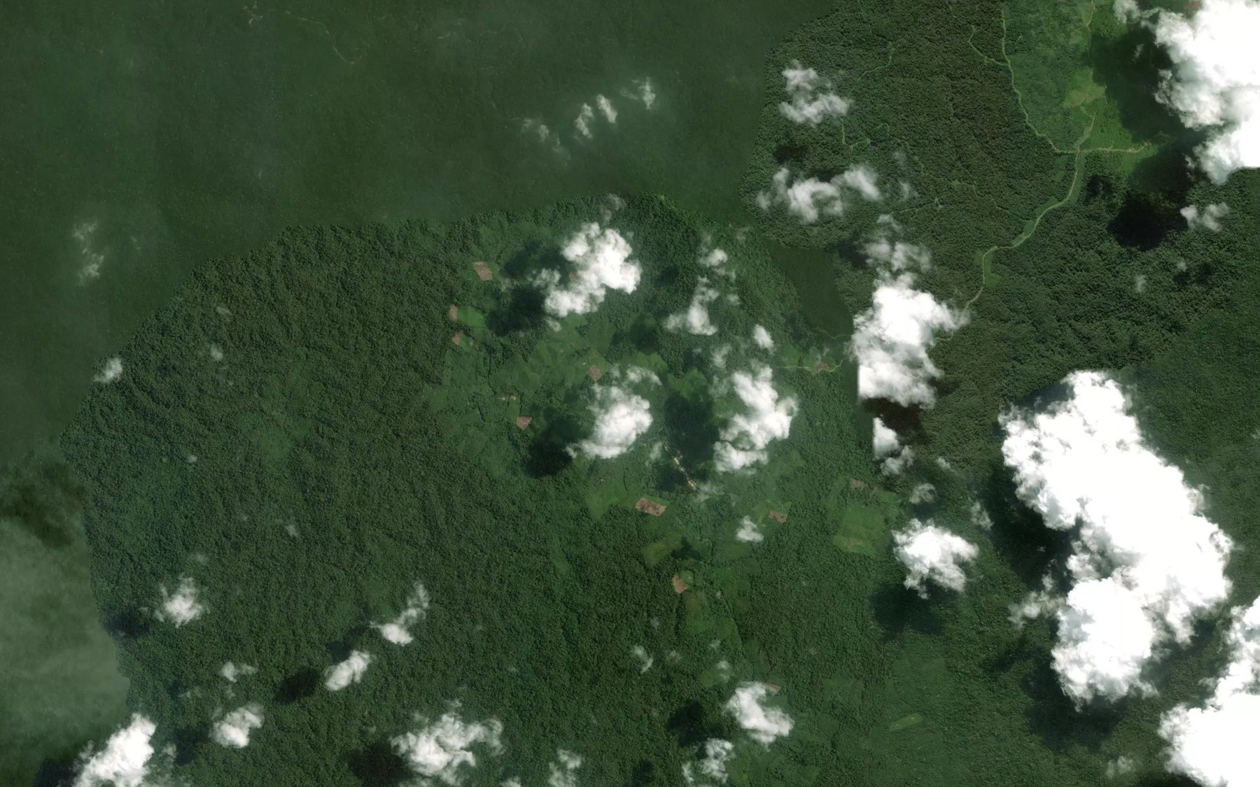 Satellite map of the Sungai Melonai