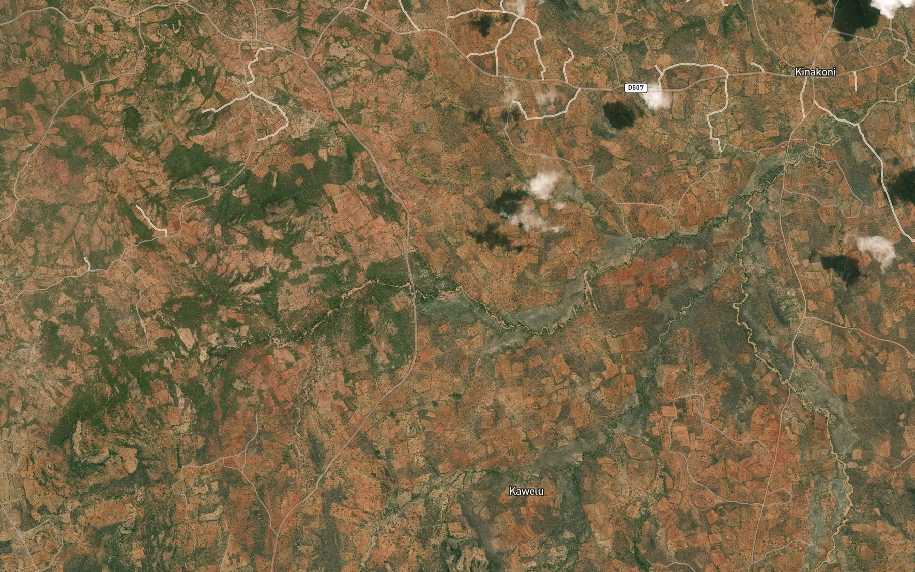 Satellite map of the Munyuni