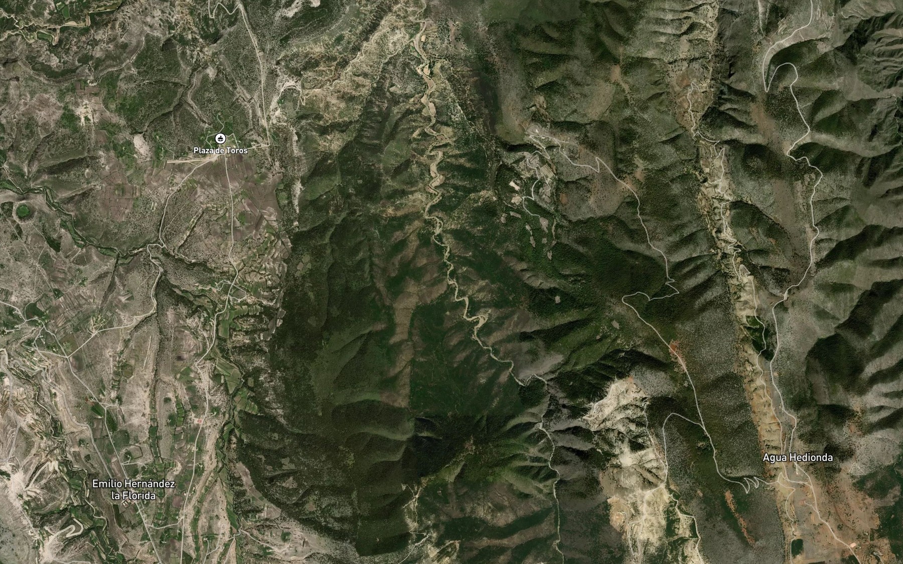 Satellite map of the Barranca Grande