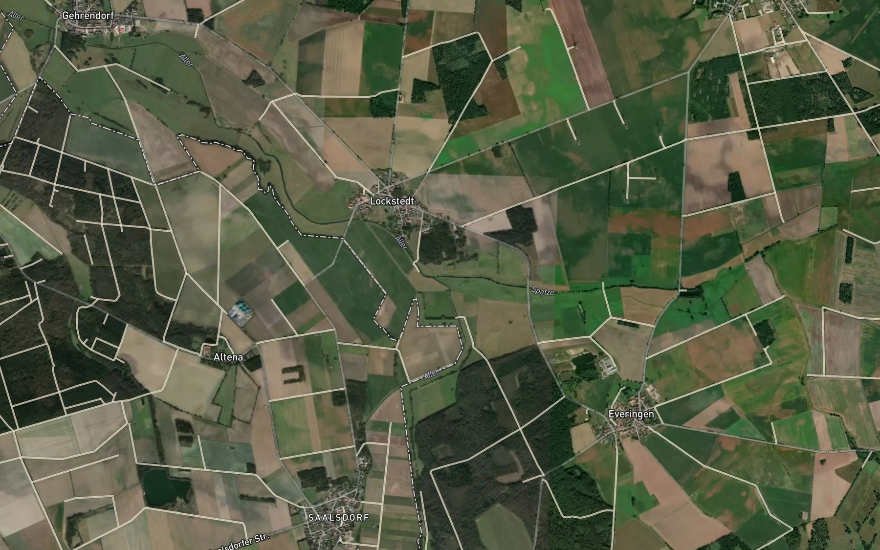Satellite map of the Spetze