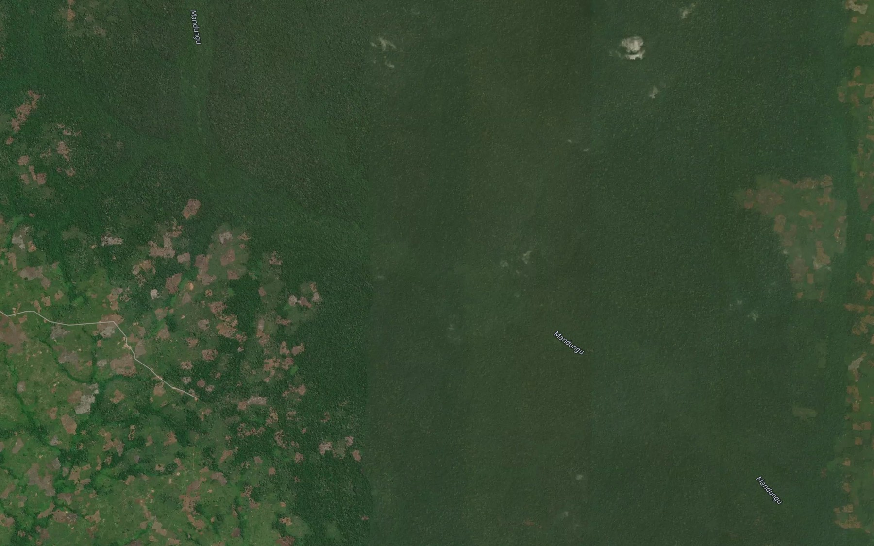 Satellite map of the Dundu
