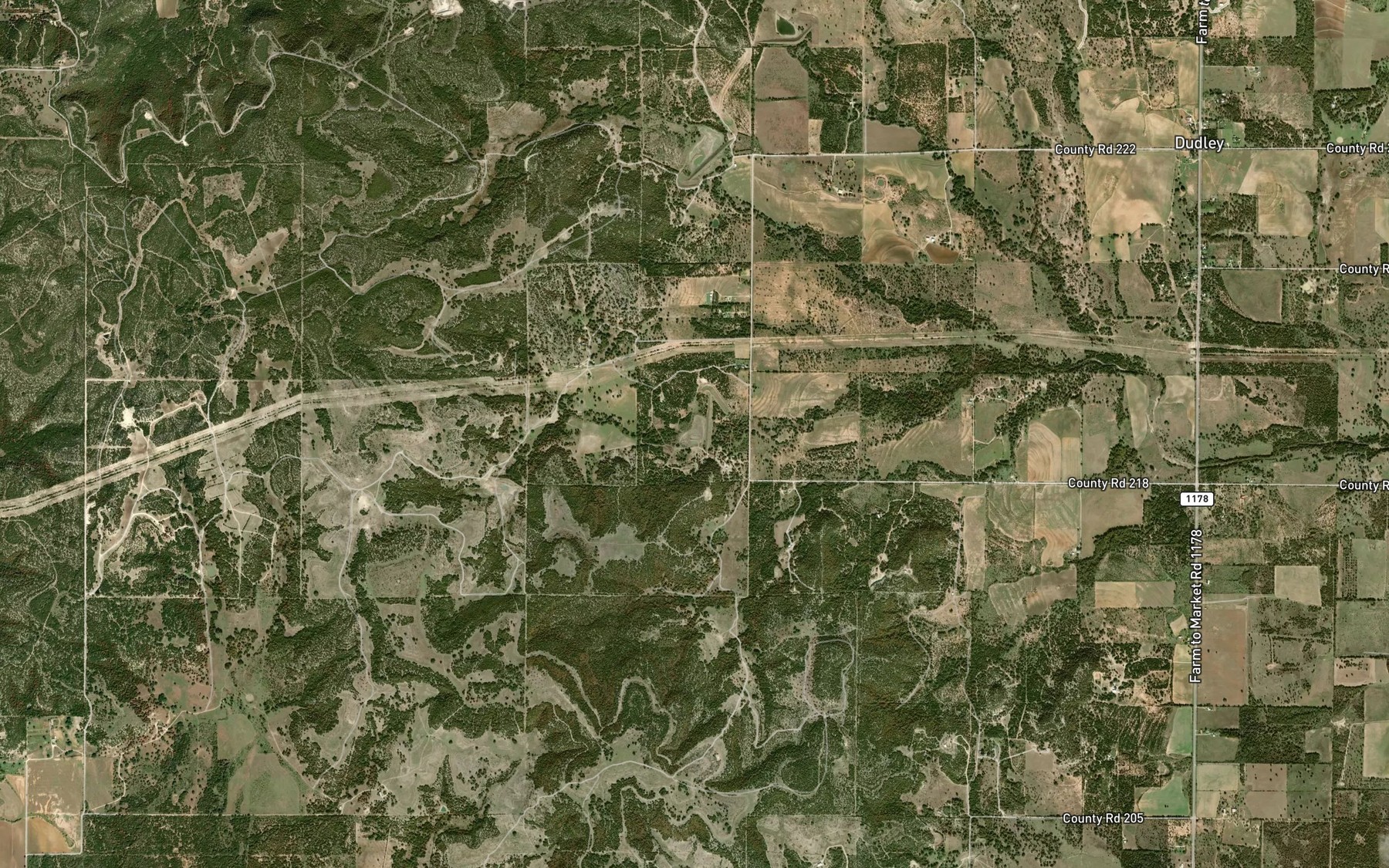Satellite map of the Soil Conservation Service Site 3 Reservoir