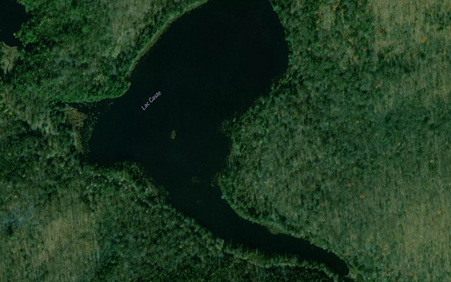 Satellite map of the Lac Caste