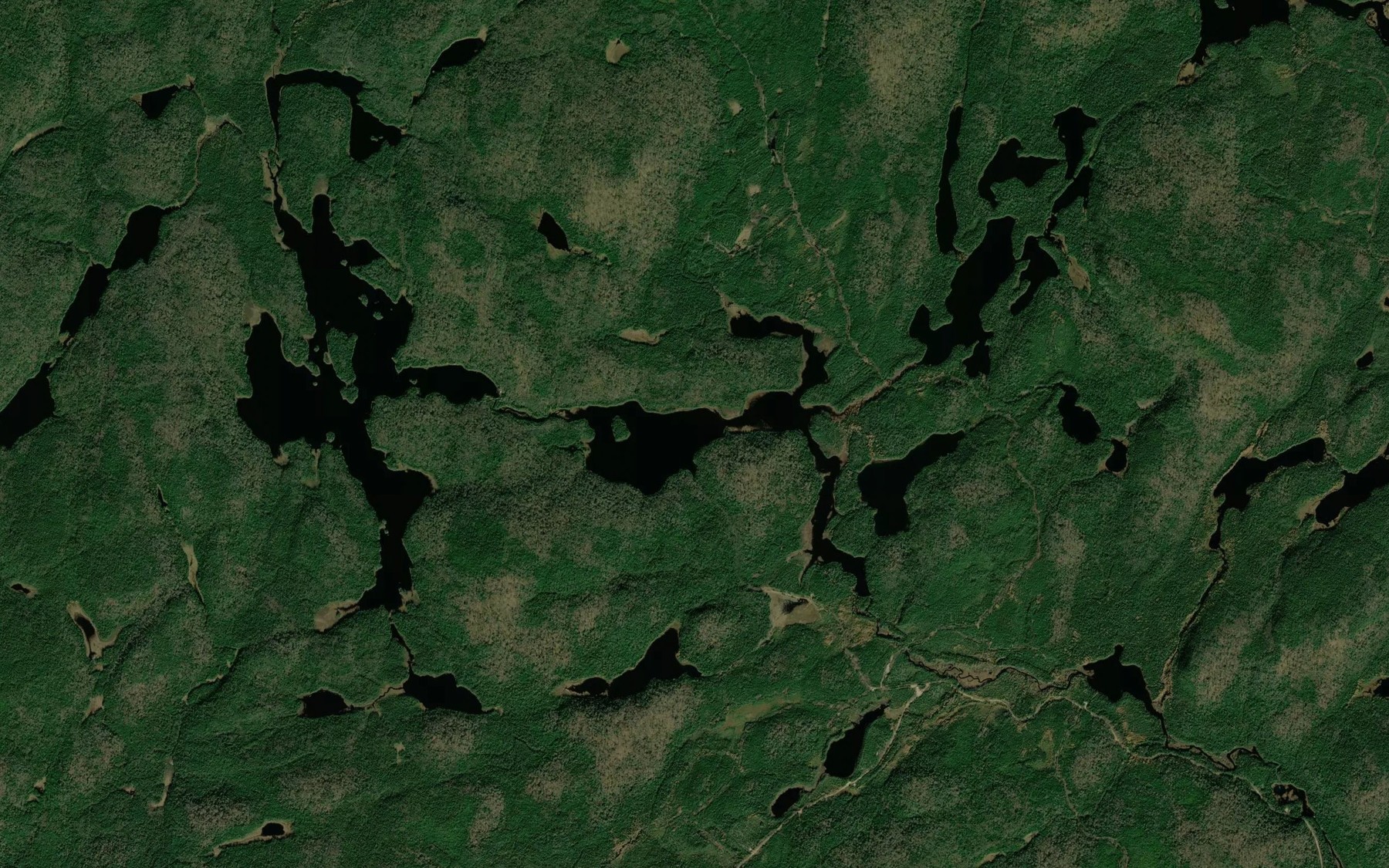 Satellite map of the Lac Hoodoo