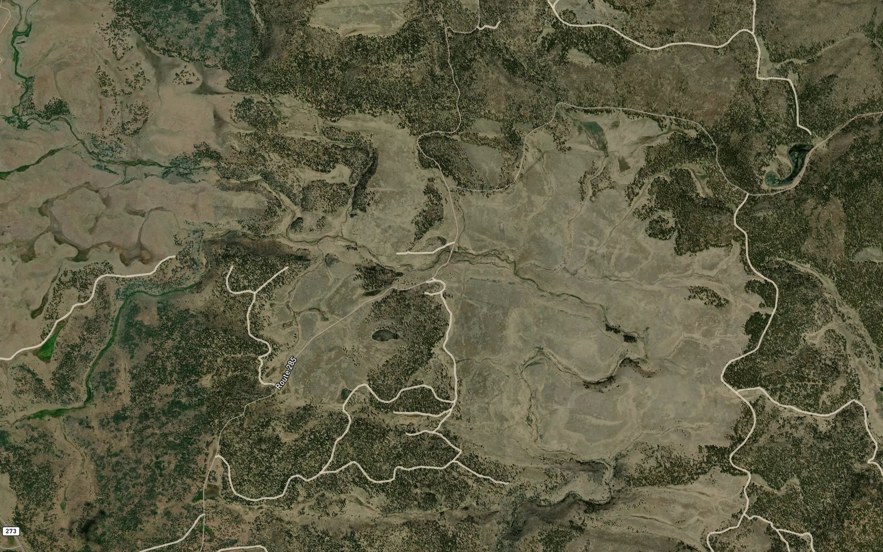 Satellite map of the East Fork Black River Spring
