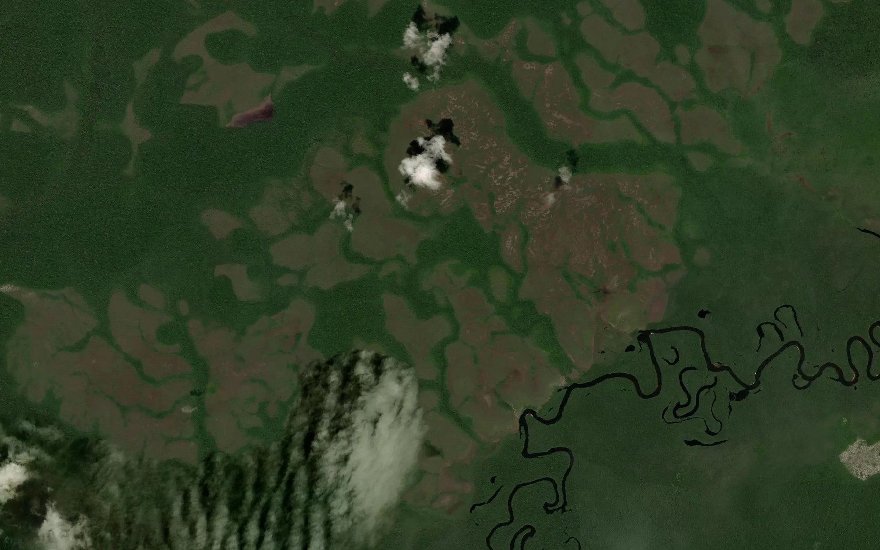 Satellite map of the Cano Mataven