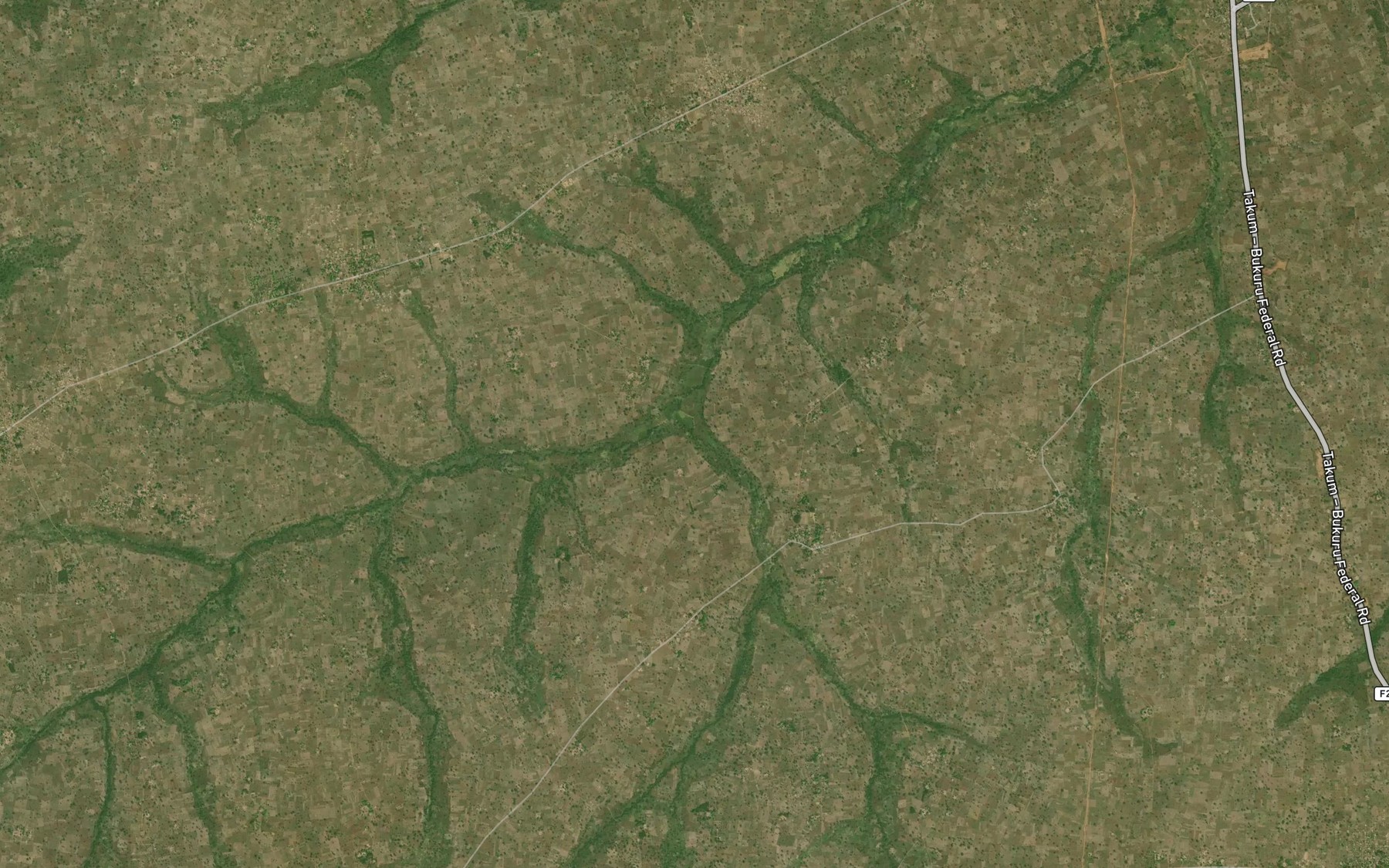 Satellite map of the River Unyokula