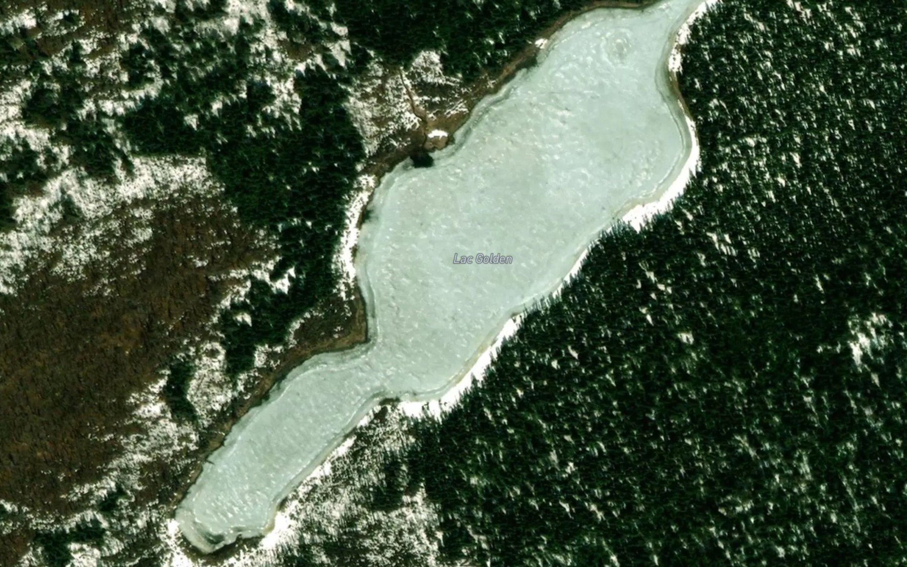 Satellite map of the Lac Golden