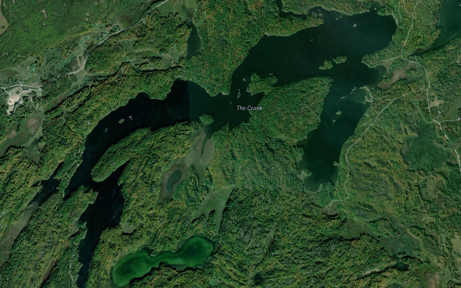 Satellite map of the Lost Bay