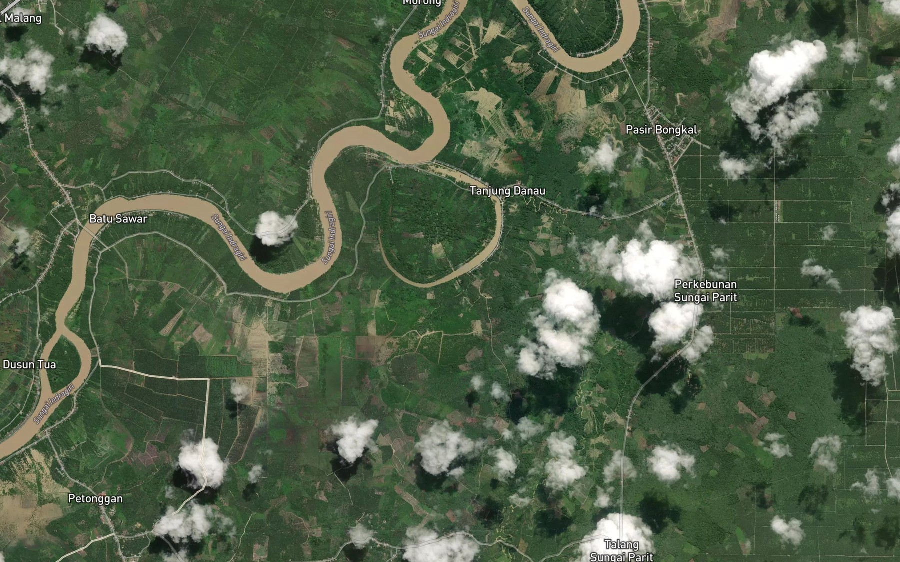 Satellite map of the Sungai Semingkus