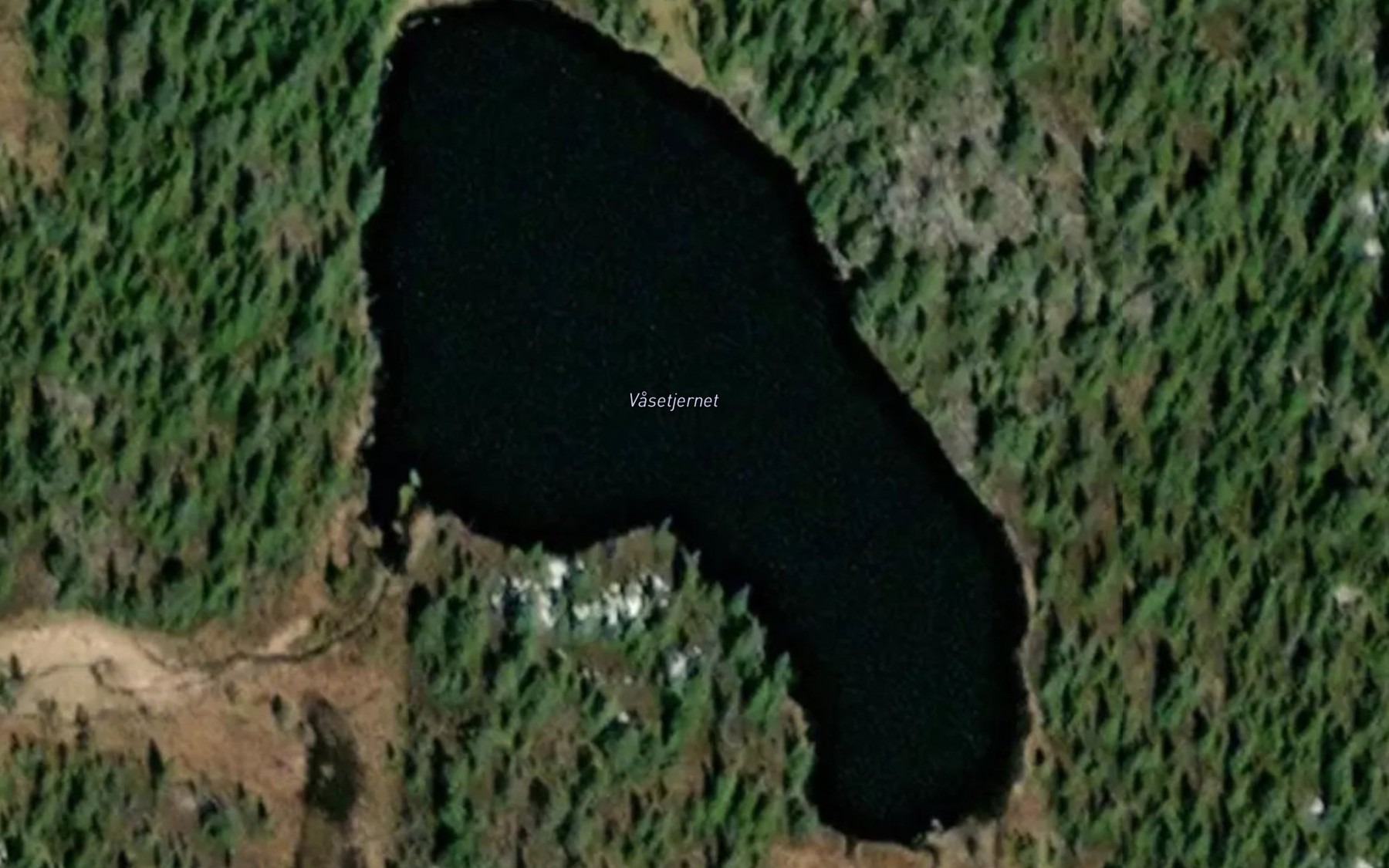 Satellite map of the Vasetjernet