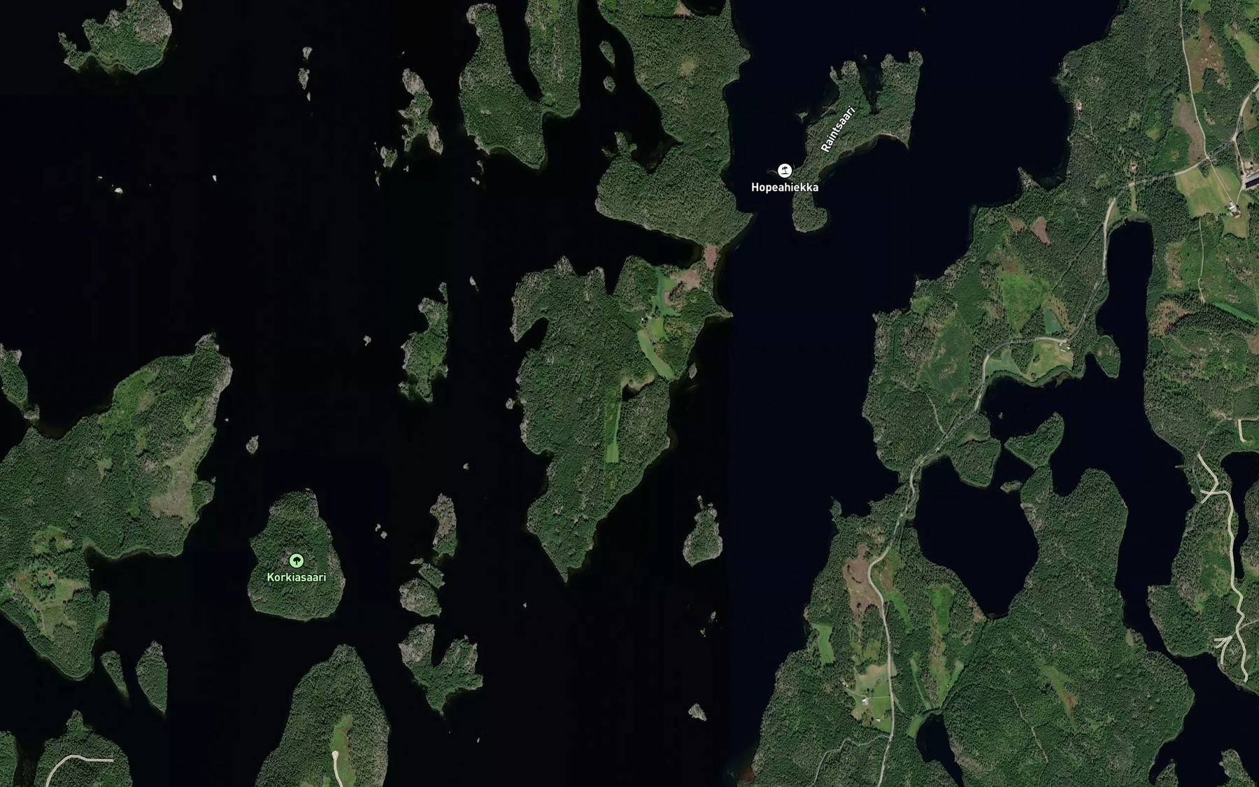 Satellite map of the Honkalampi