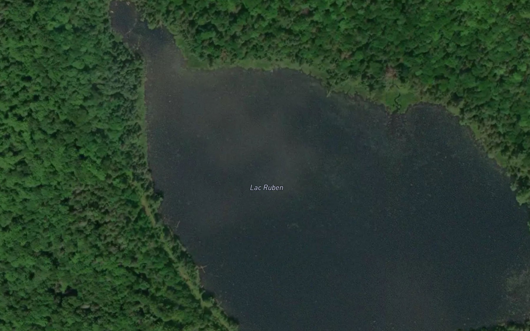 Satellite map of the Lac Ruben