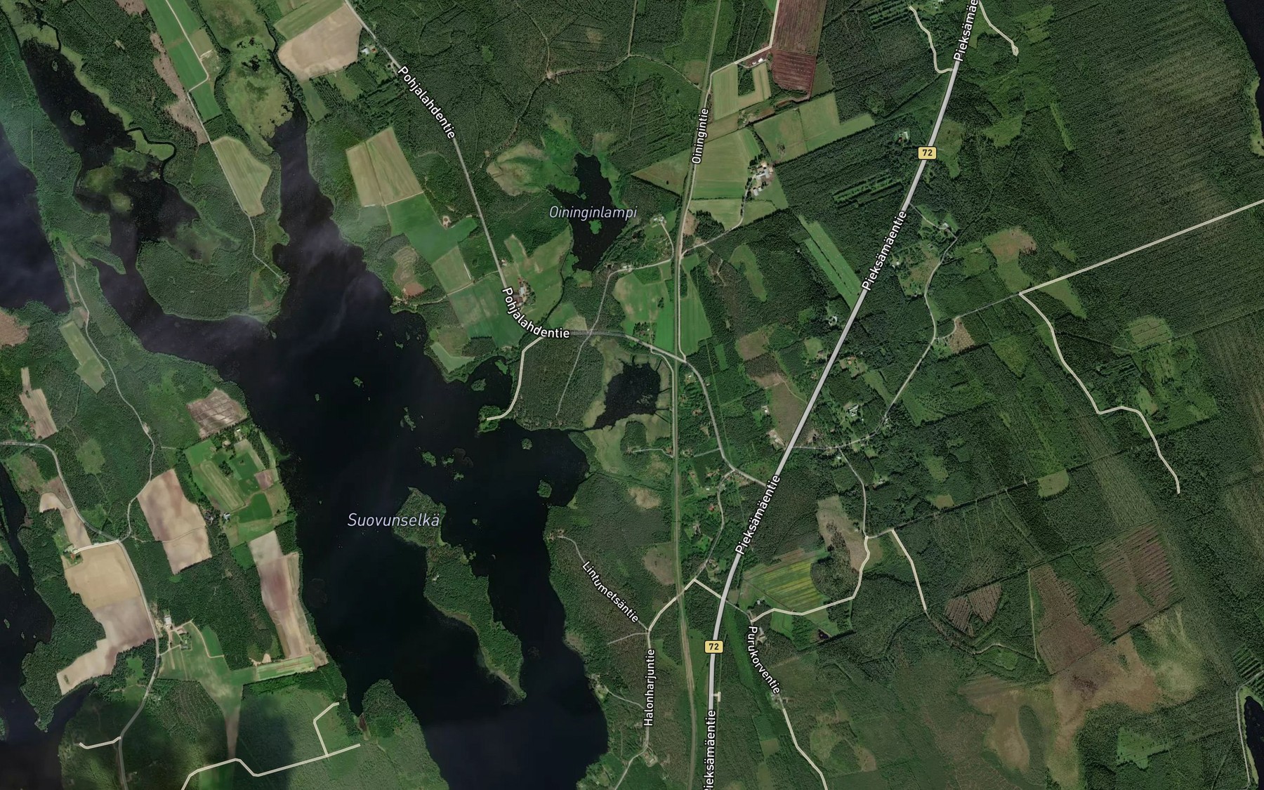 Satellite map of the Tervalahti