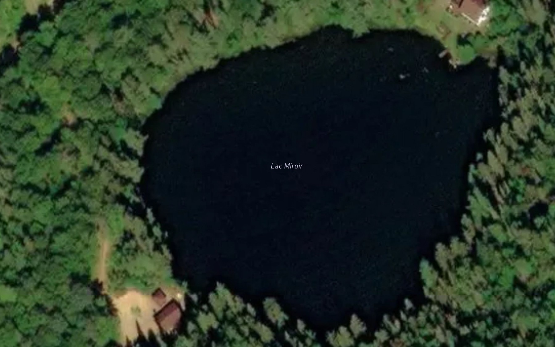 Satellite map of the Lac Miroir