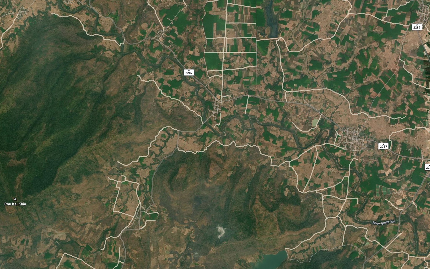 Satellite map of the Huai Khaen
