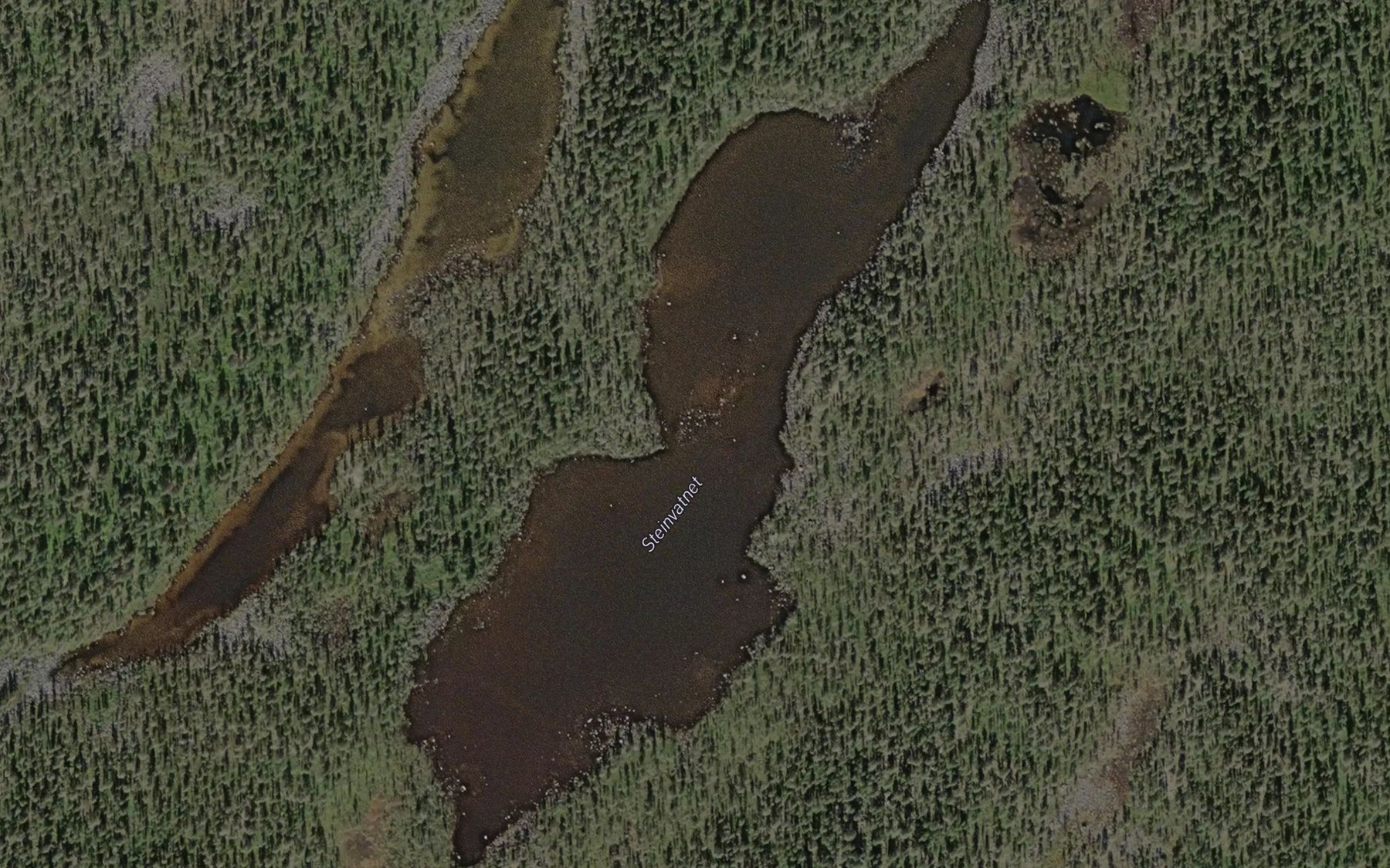 Satellite map of the Steinvatnet