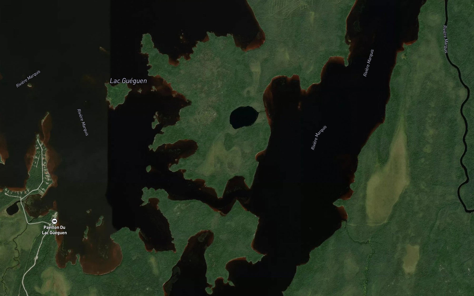 Satellite map of the Passe Kitcihobawakak