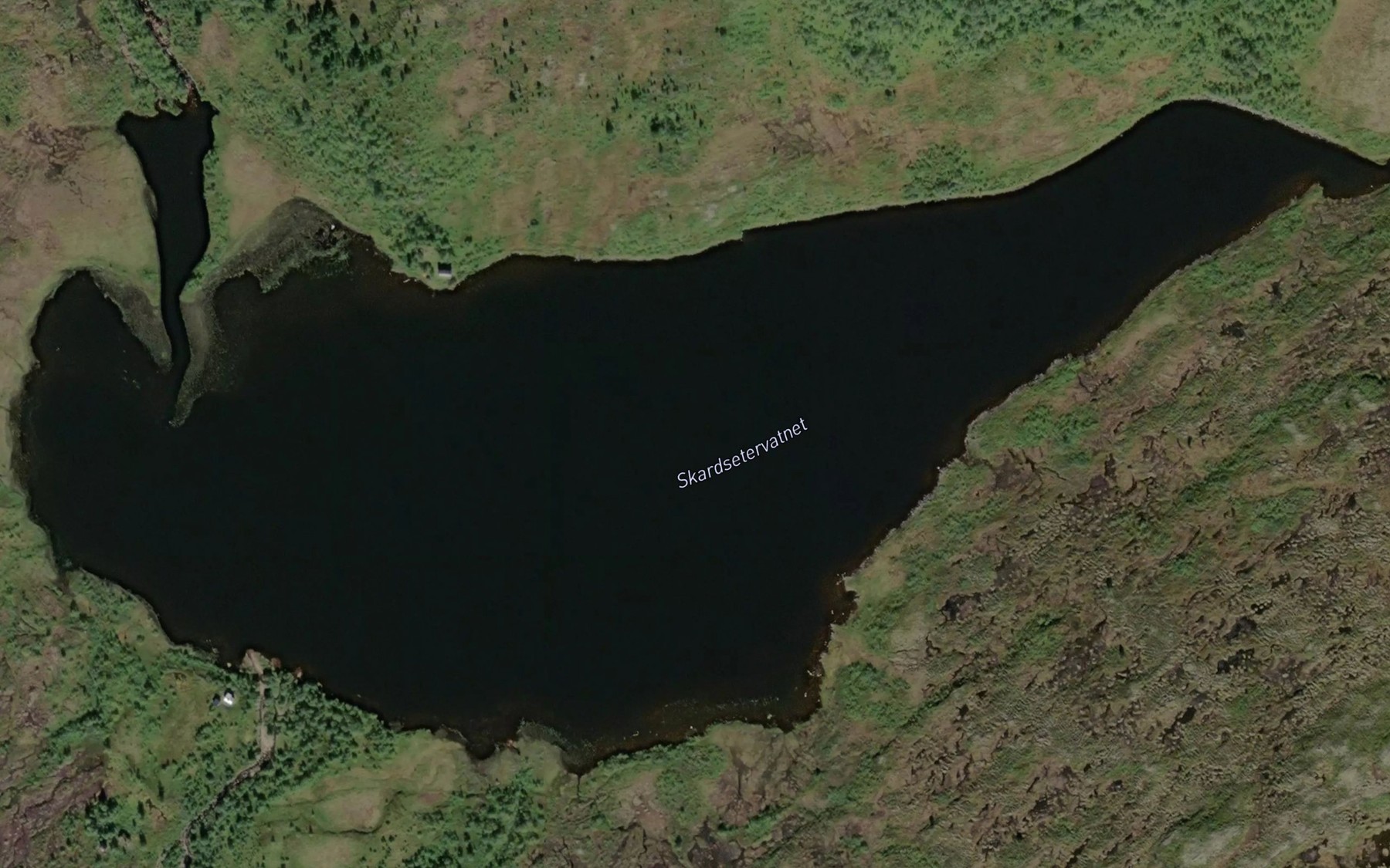 Satellite map of the Skardsetervatnet