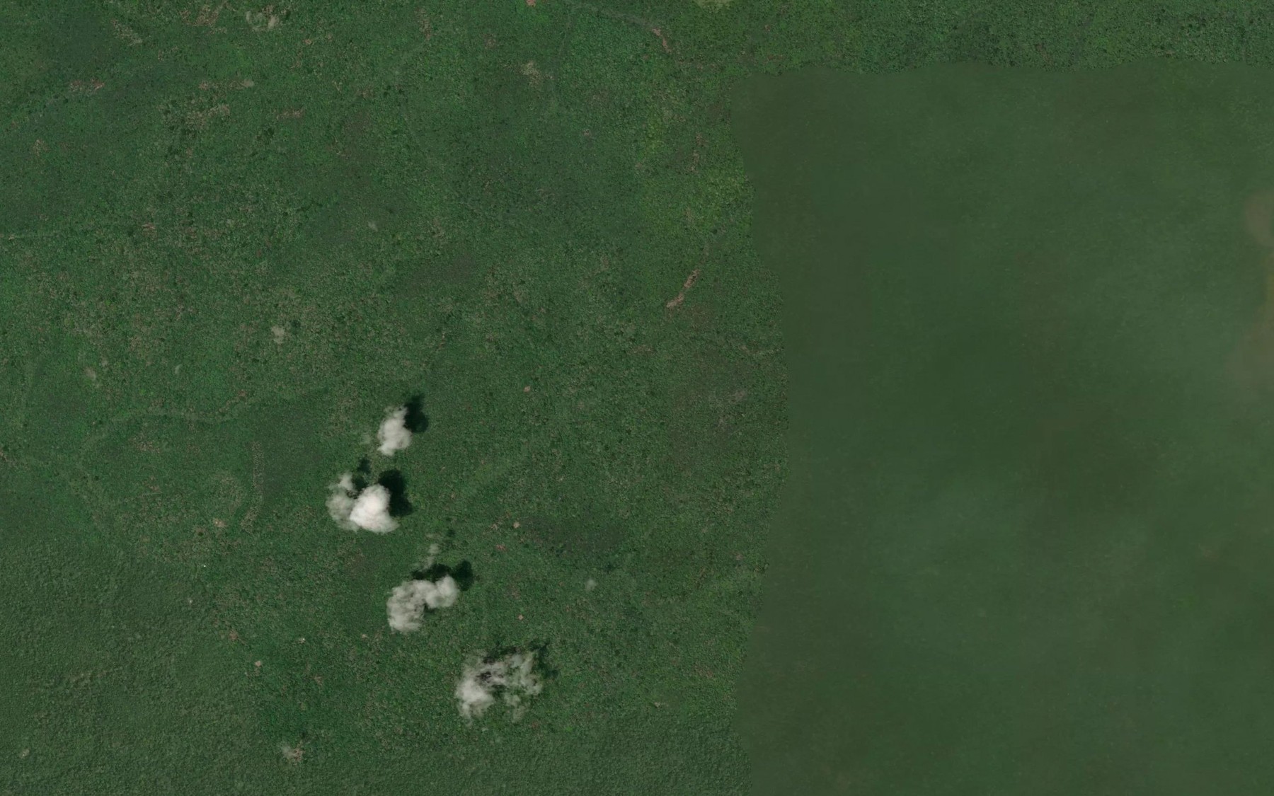 Satellite map of the Bake
