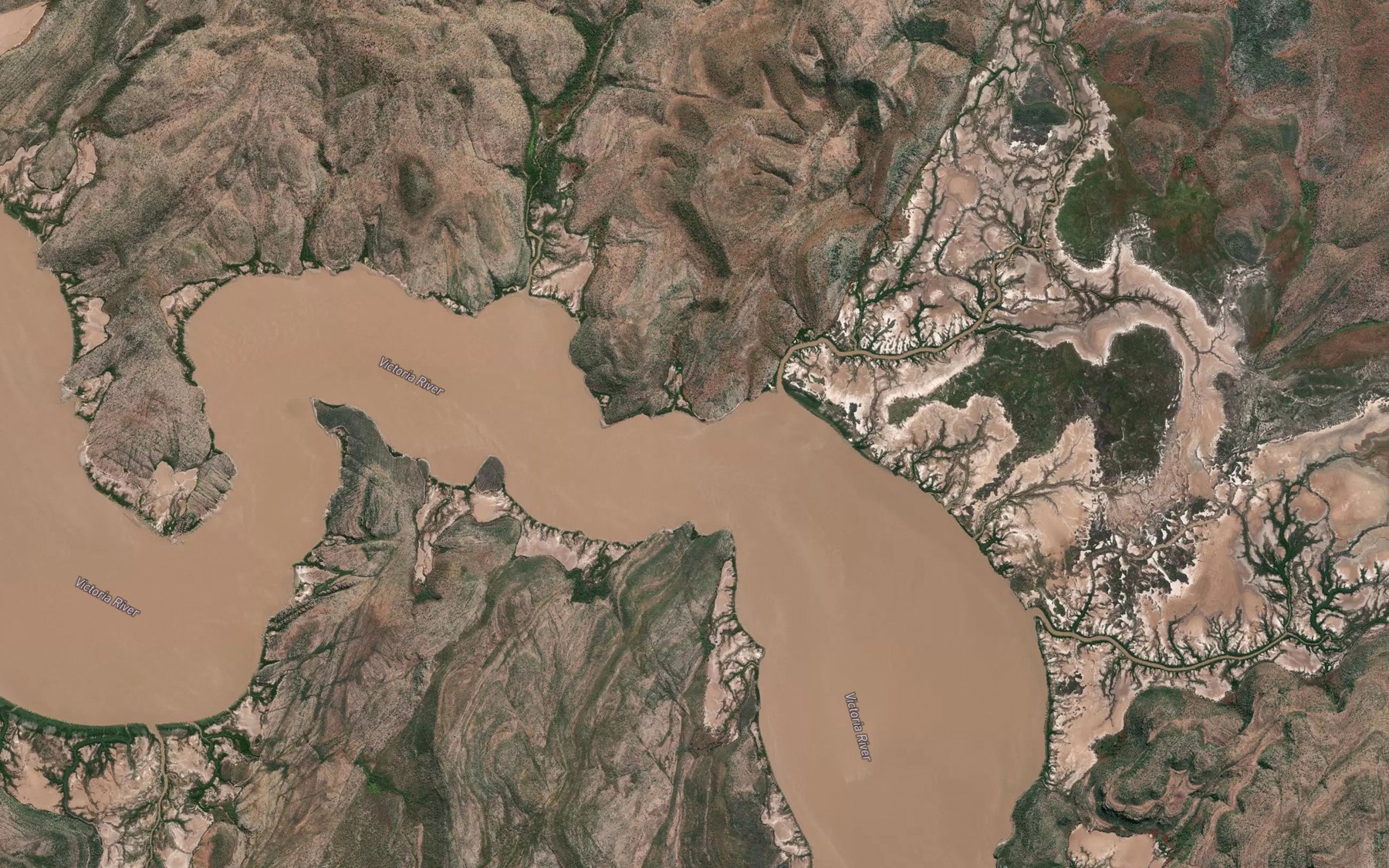 Satellite map of the Whirlpool Reach