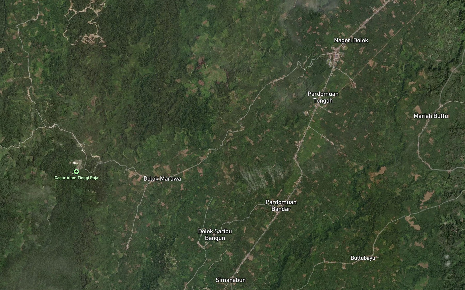 Satellite map of the Bah Sinaga