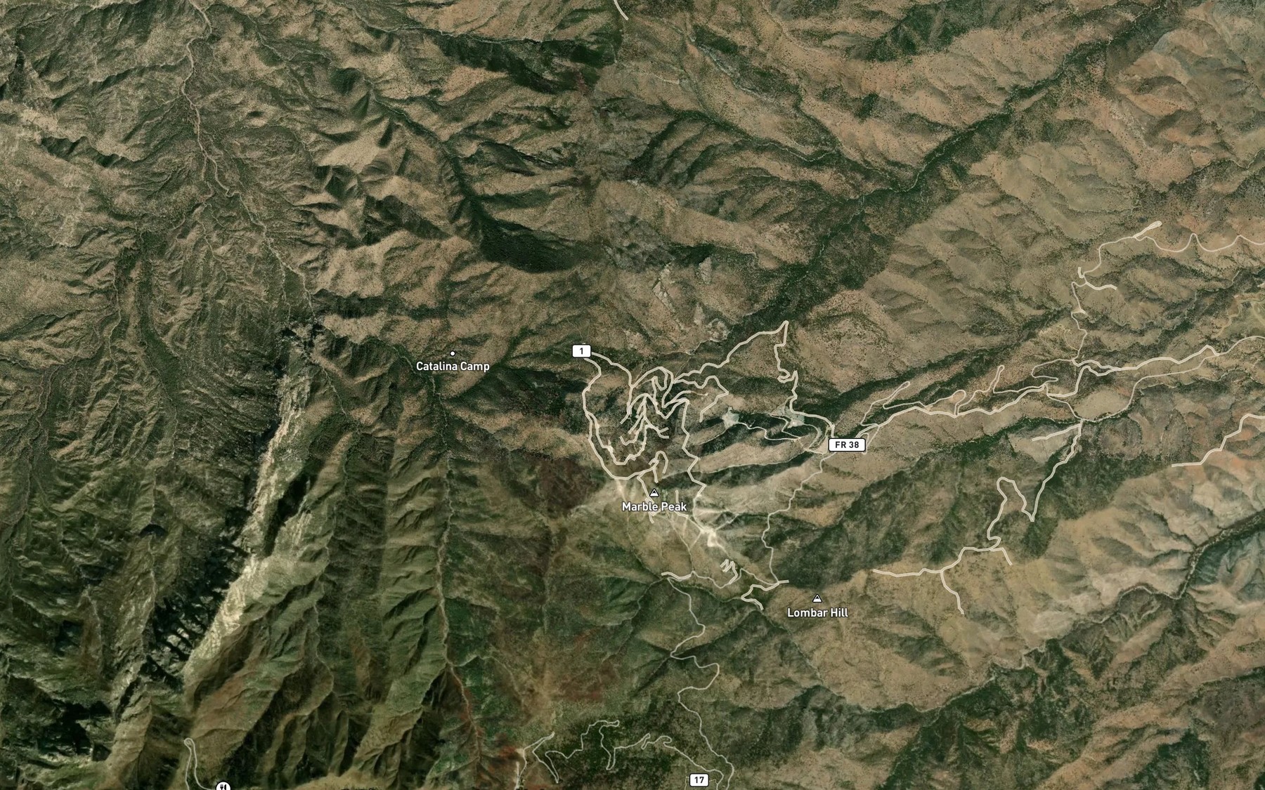 Satellite map of the Hartman Spring