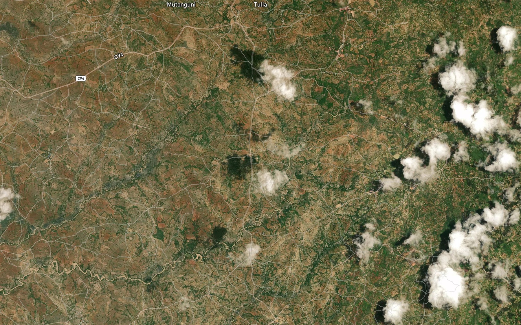 Satellite map of the Kasingila Dam