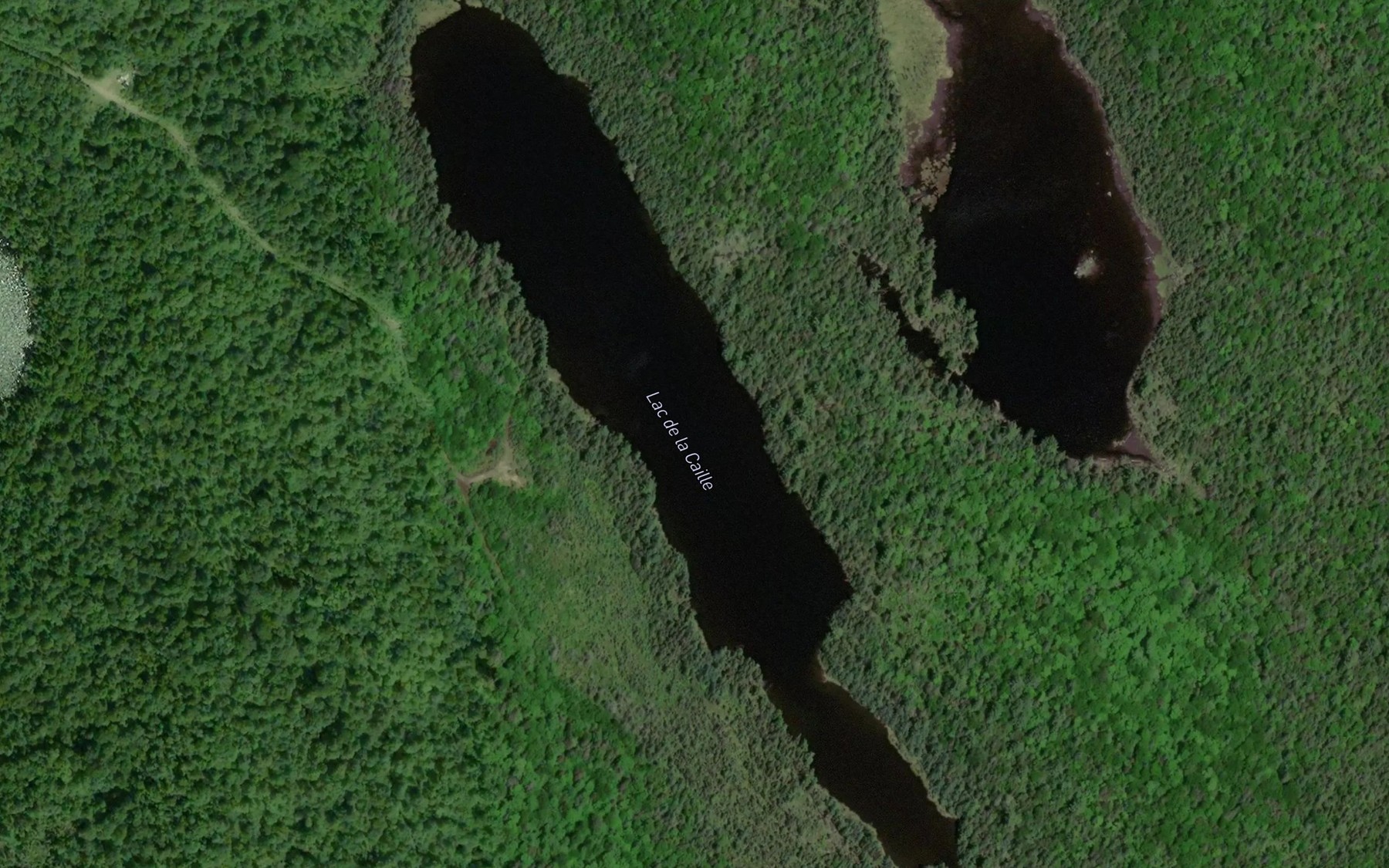 Satellite map of the Lac de la Caille