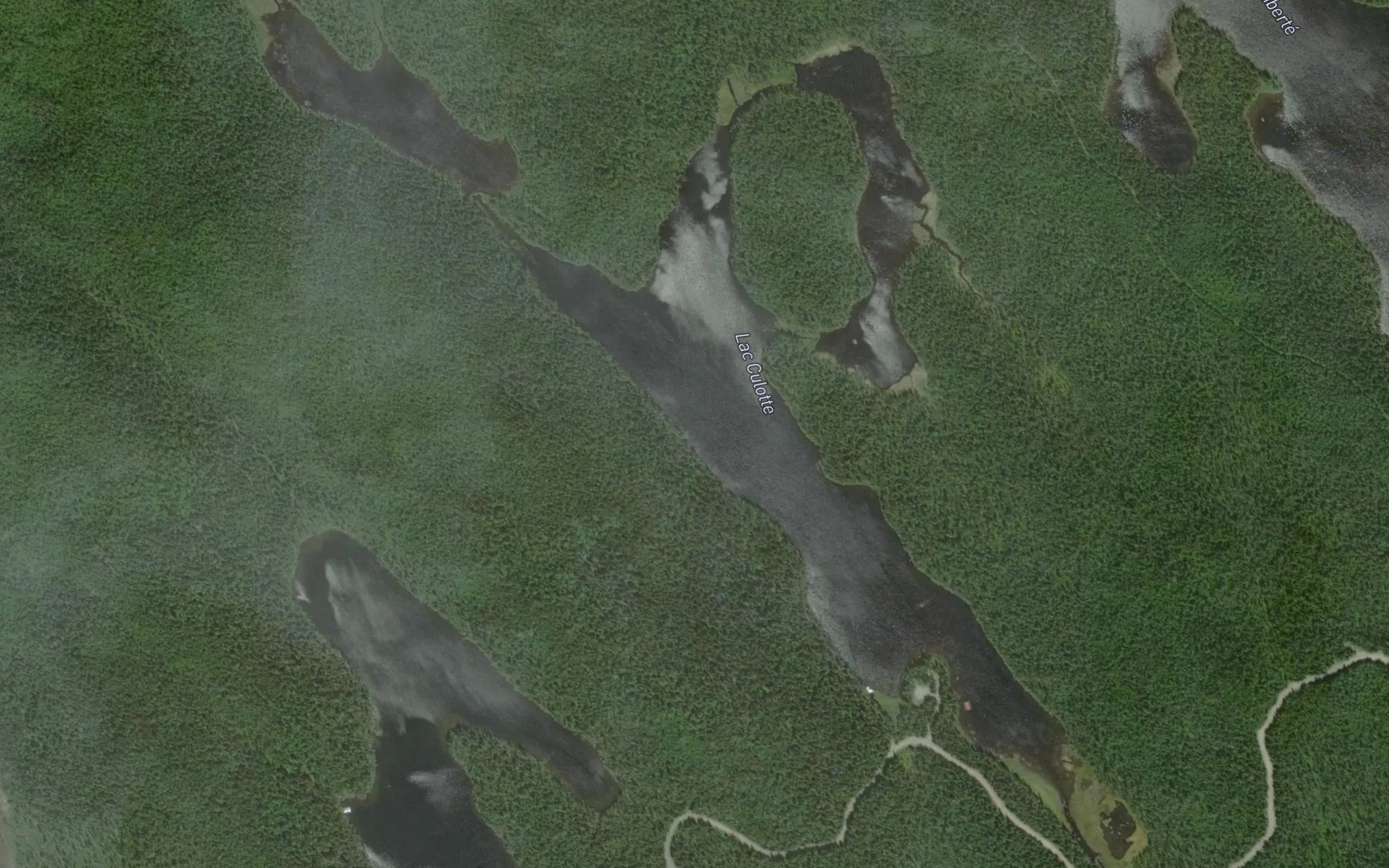 Satellite map of the Lac Culotte