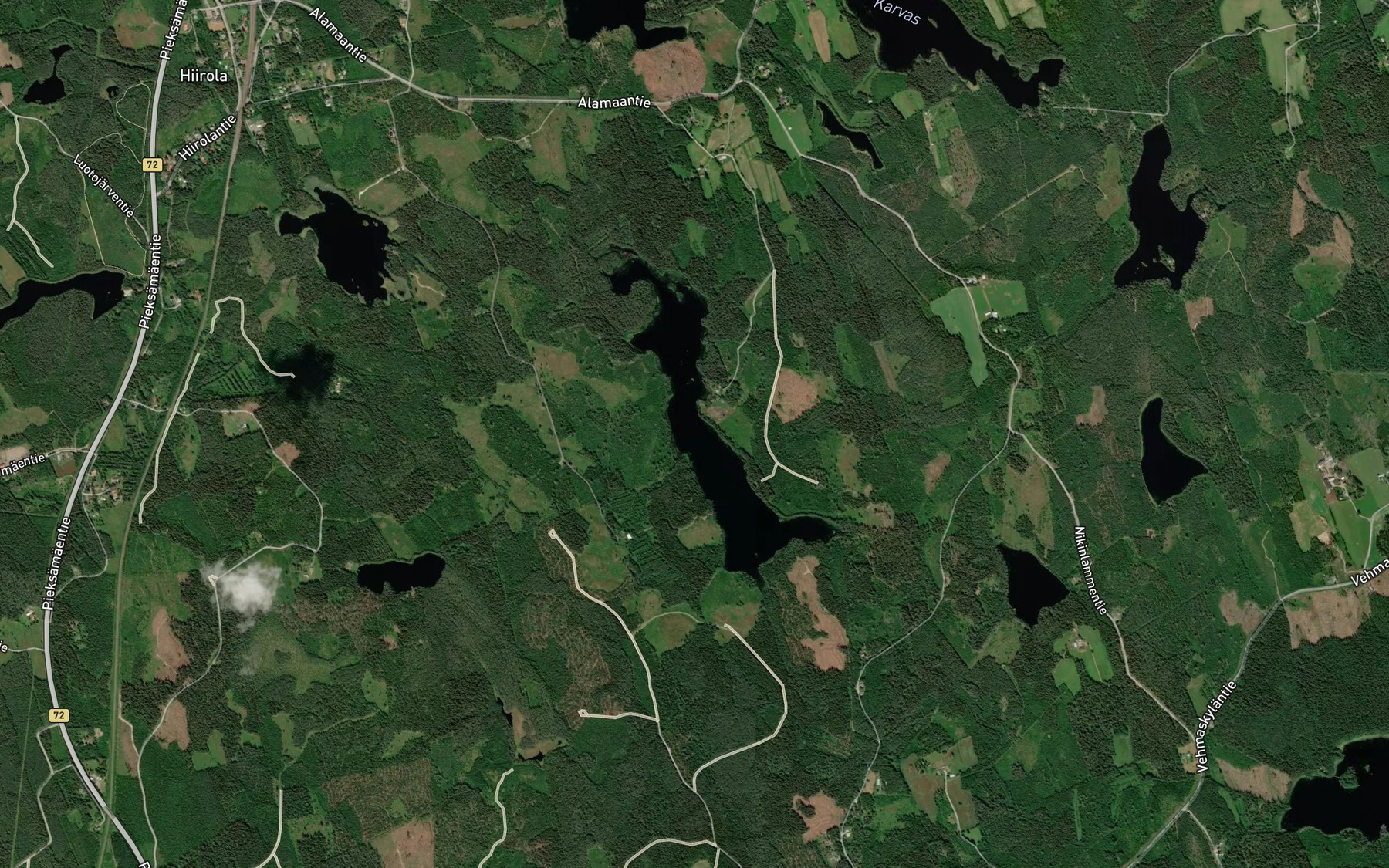 Satellite map of the Vestjarvi