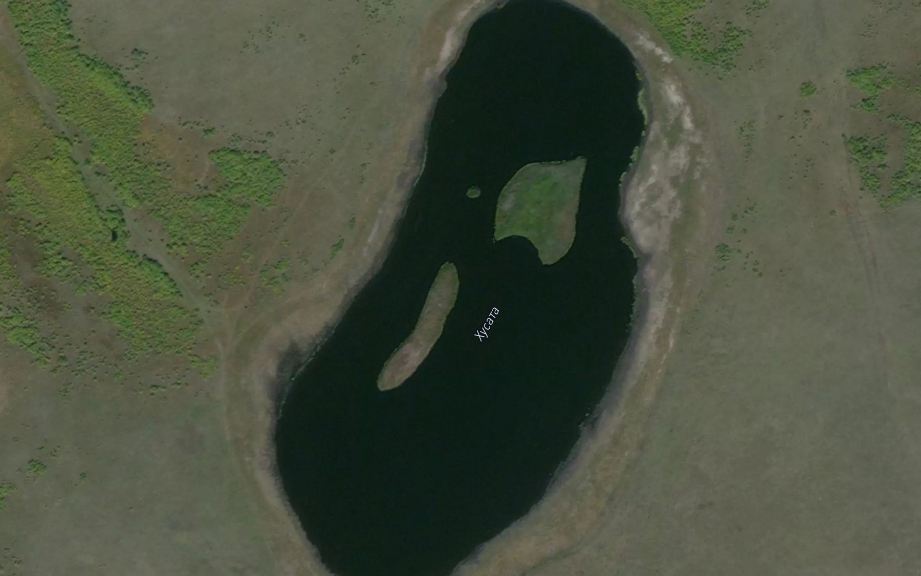 Satellite map of the Ozero Khusata