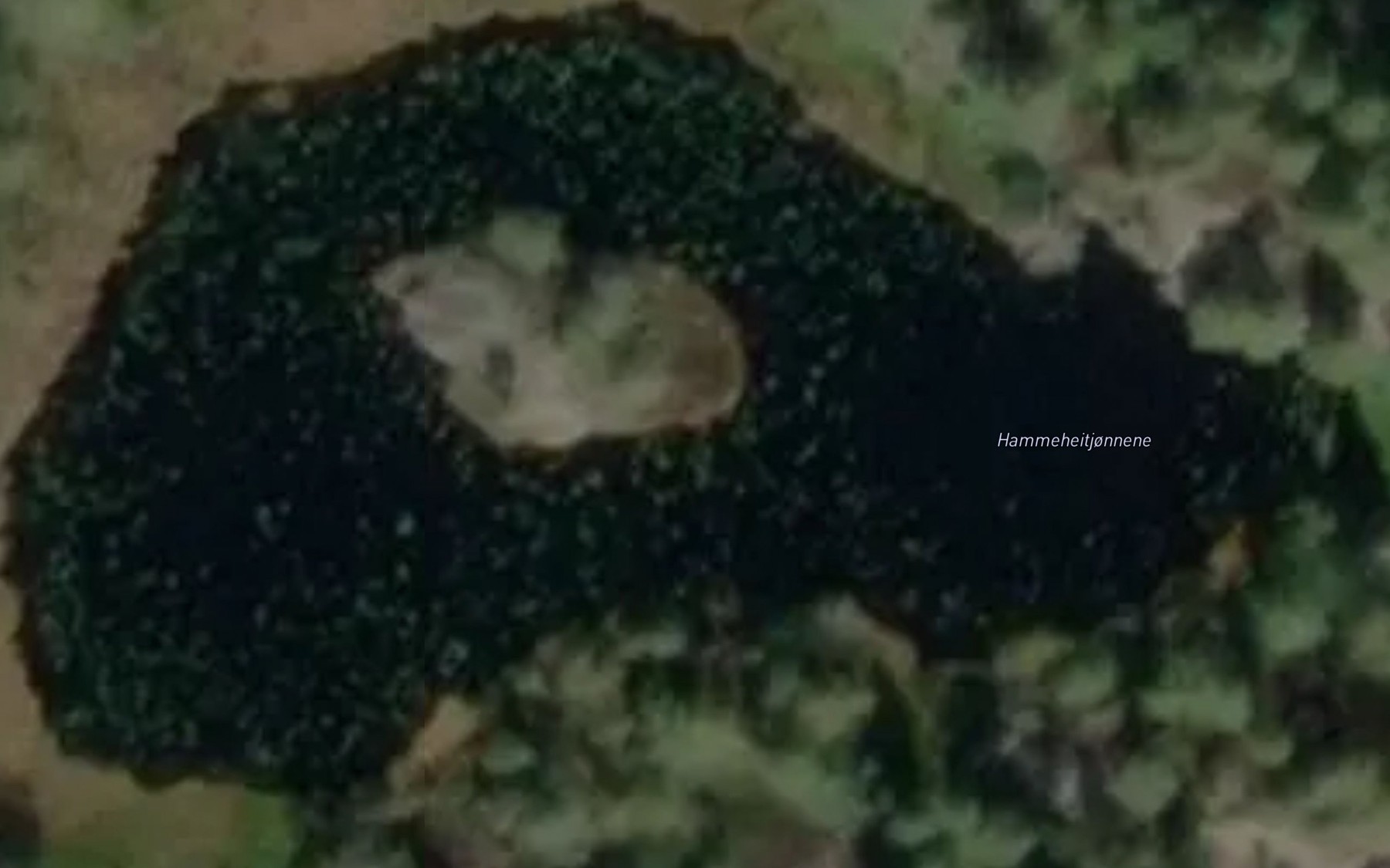 Satellite map of the Hammeheitjonnene