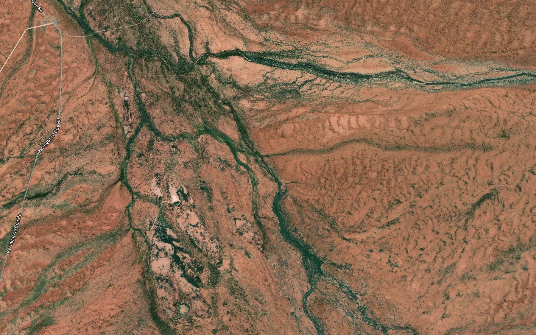Satellite map of the Twelve Mile Creek