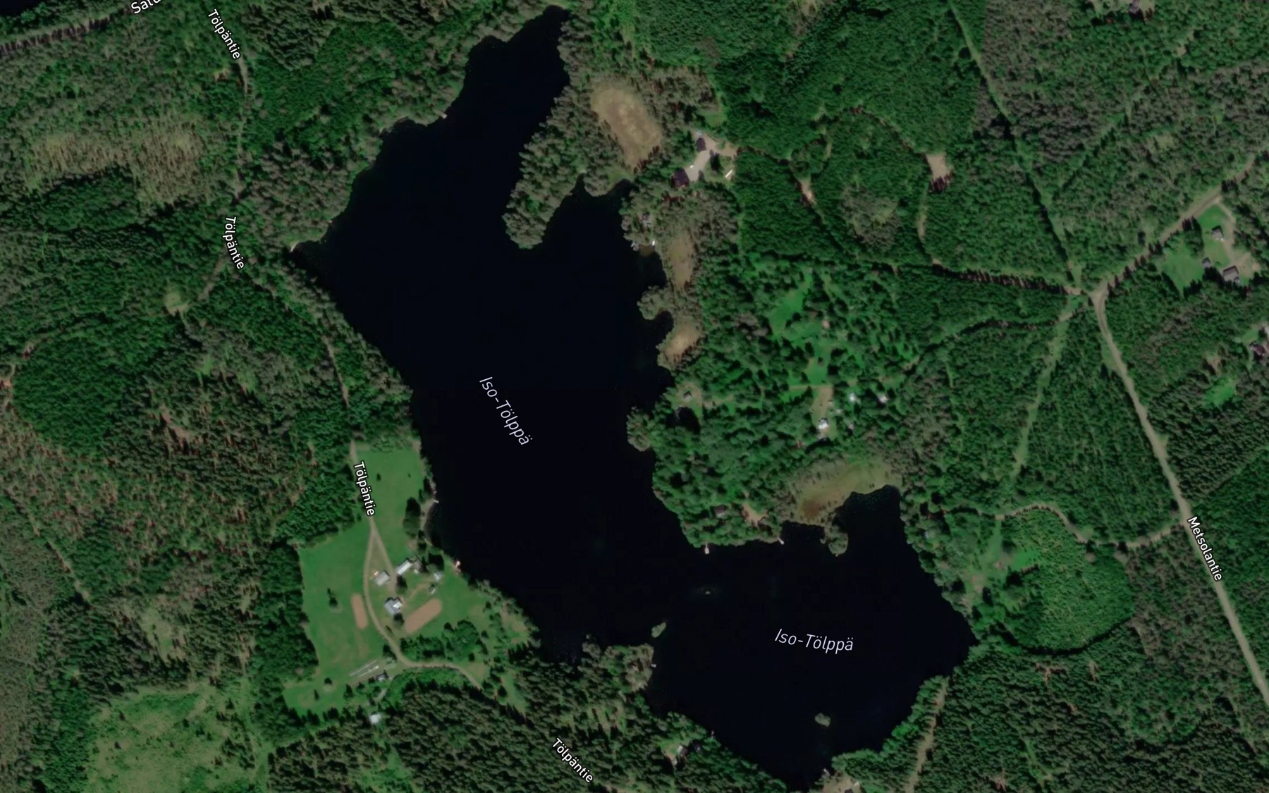 Satellite map of the Iso-Tolppa